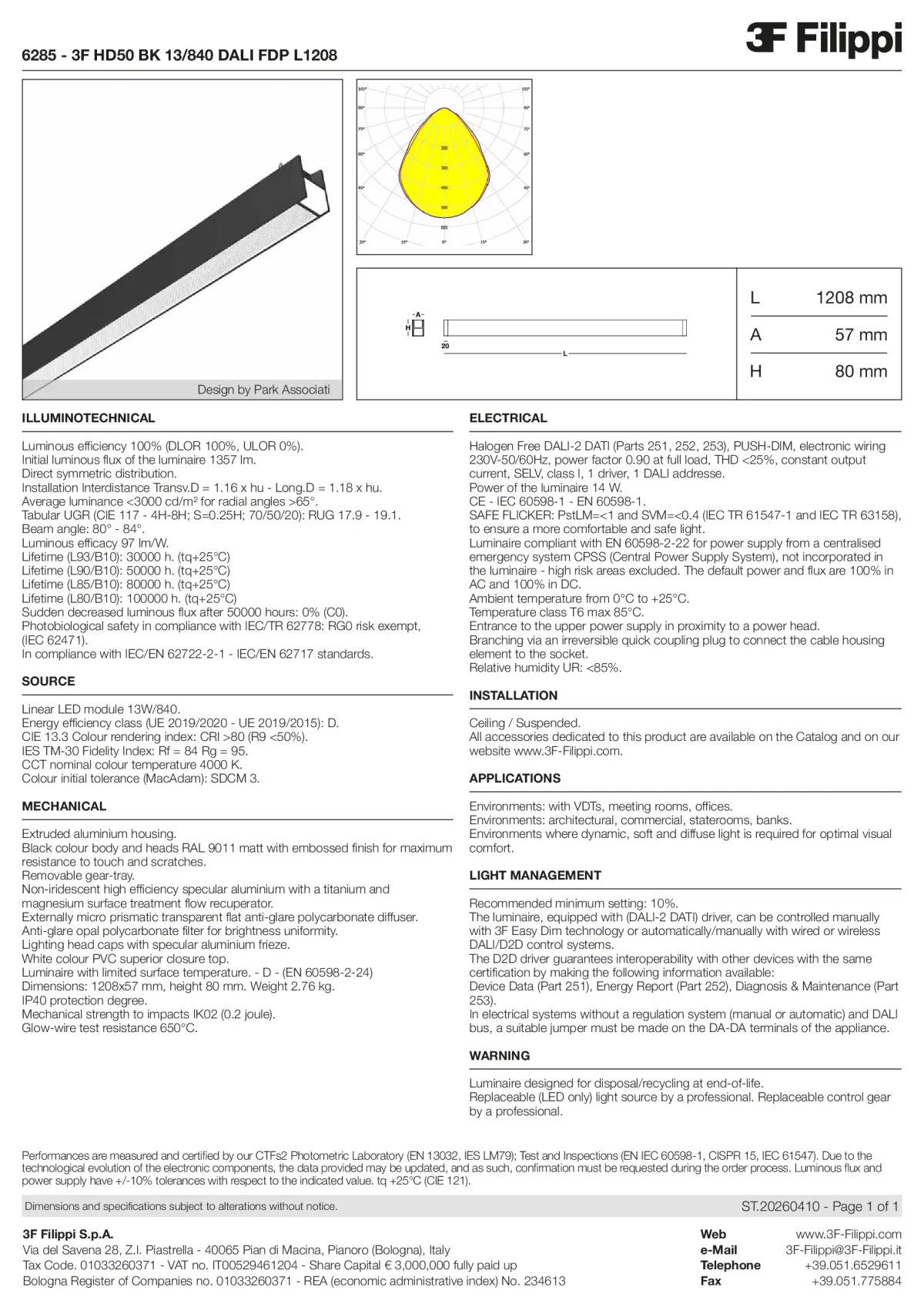 6285 - 3F HD50 BK 13-840 DALI FDP L1208 - Datasheet - en
