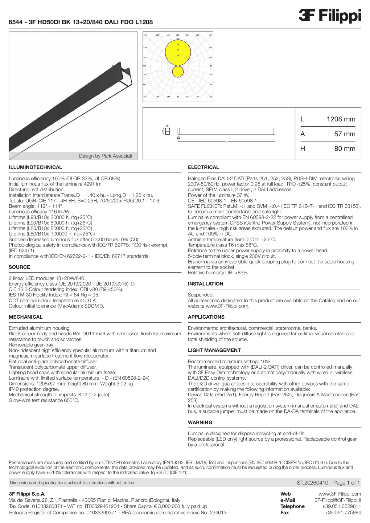 6544 - 3F HD50DI BK 13+20-840 DALI FDO L1208 - Datasheet - en