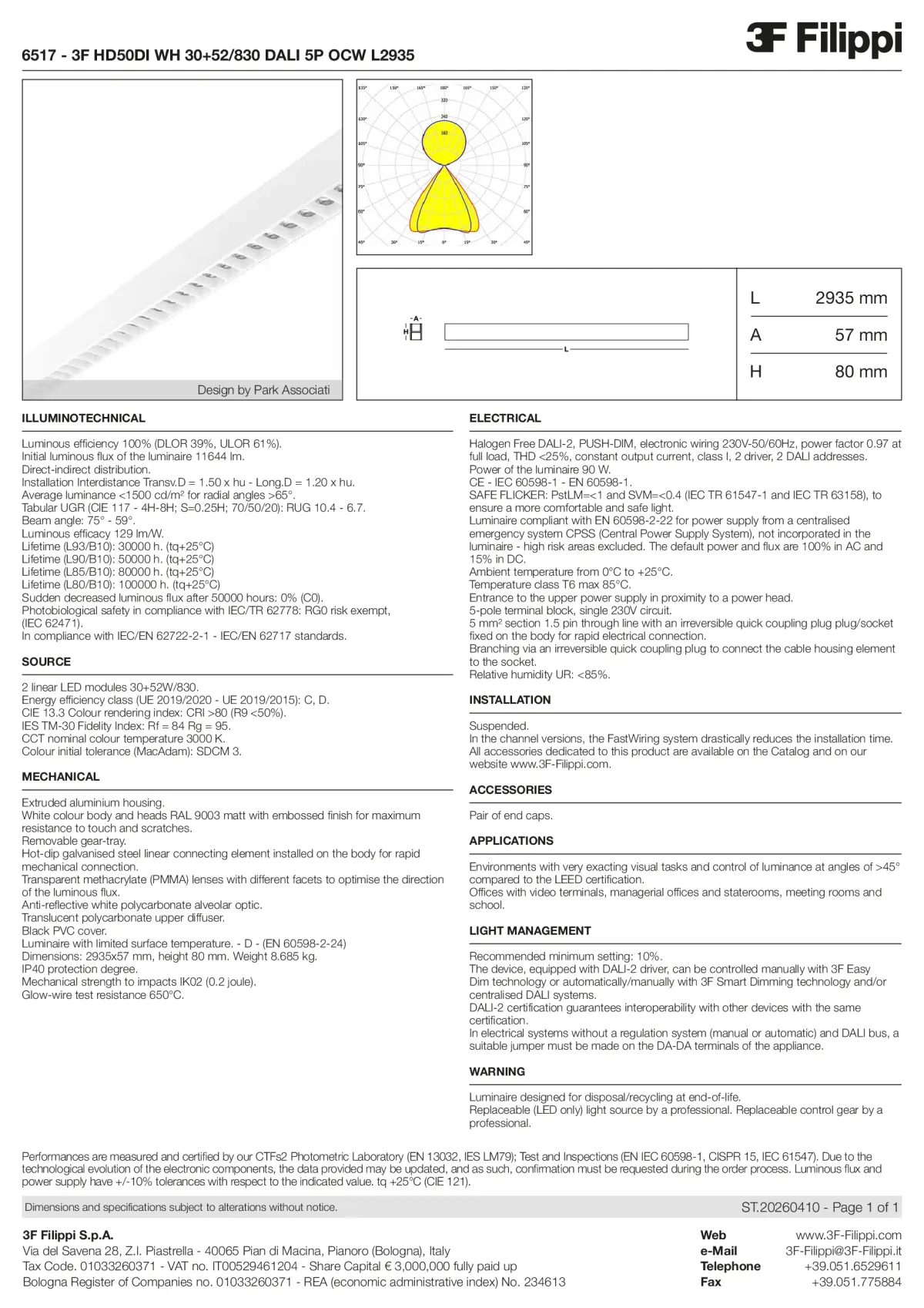 6517 - 3F HD50DI WH 30+52-830 DALI 5P OCW L2935 - Datasheet - en