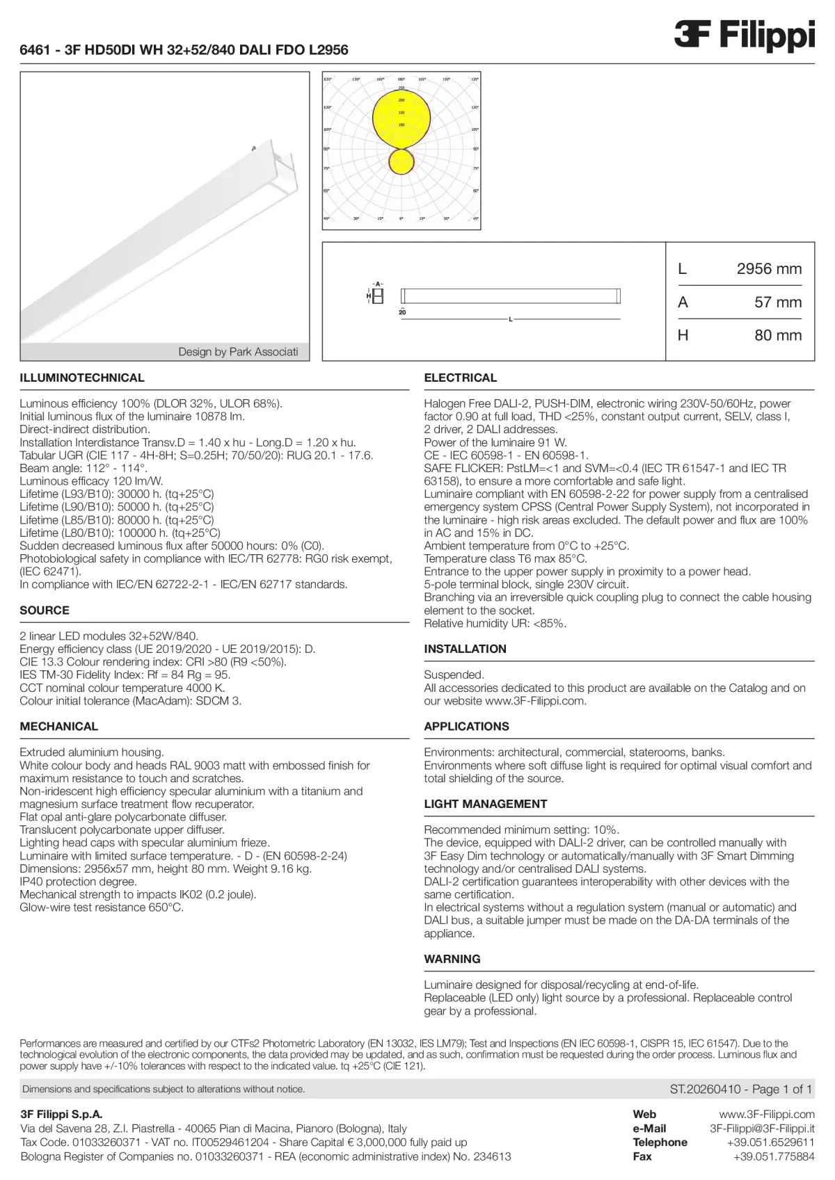6461 - 3F HD50DI WH 32+52-840 DALI FDO L2956 - Datasheet - en