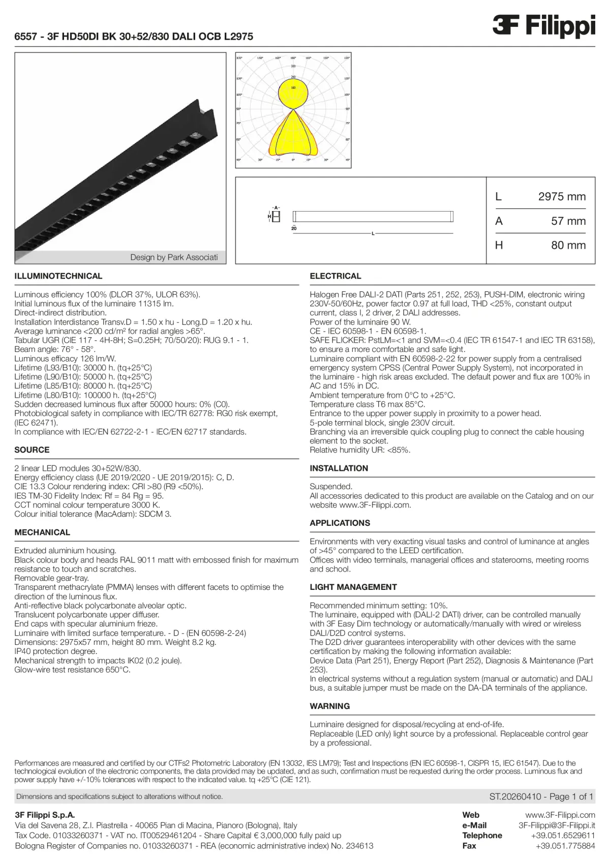 6557 - 3F HD50DI BK 30+52-830 DALI OCB L2975 - Datasheet - en