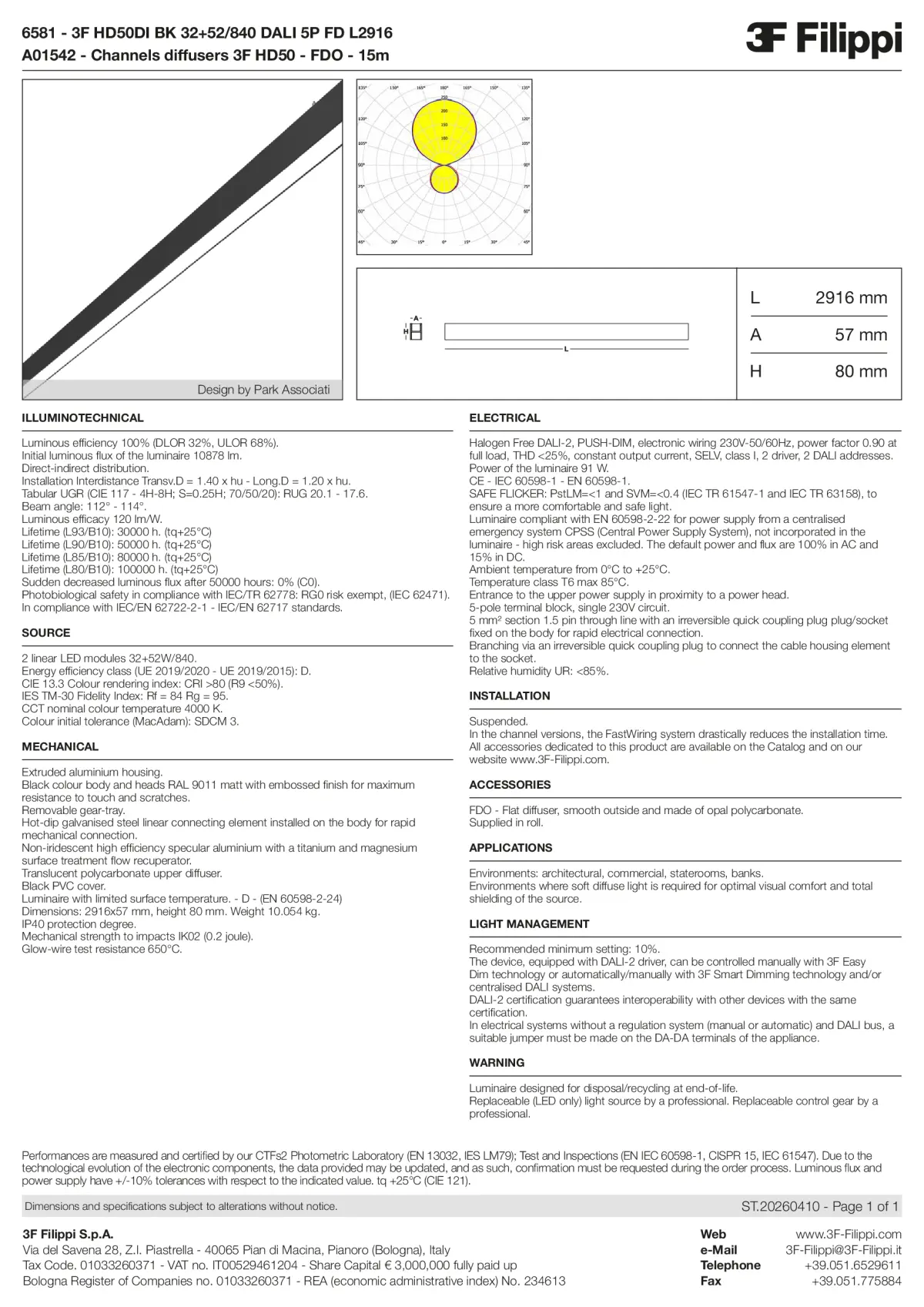 6581+A01542 - 3F HD50DI BK 32+52-840 DALI 5P FD L2916 + FDO - Datasheet - en