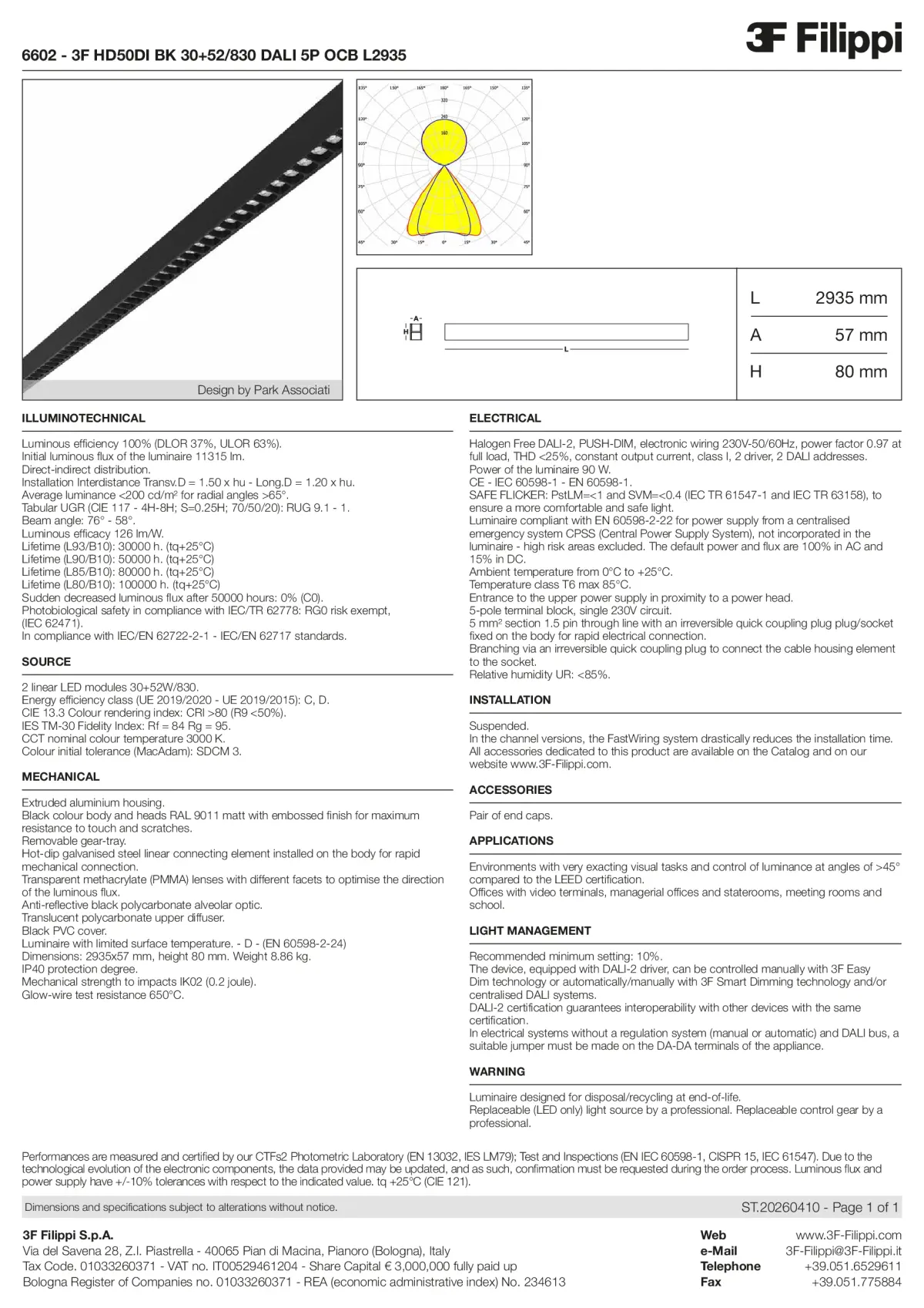 6602 - 3F HD50DI BK 30+52-830 DALI 5P OCB L2935 - Datasheet - en