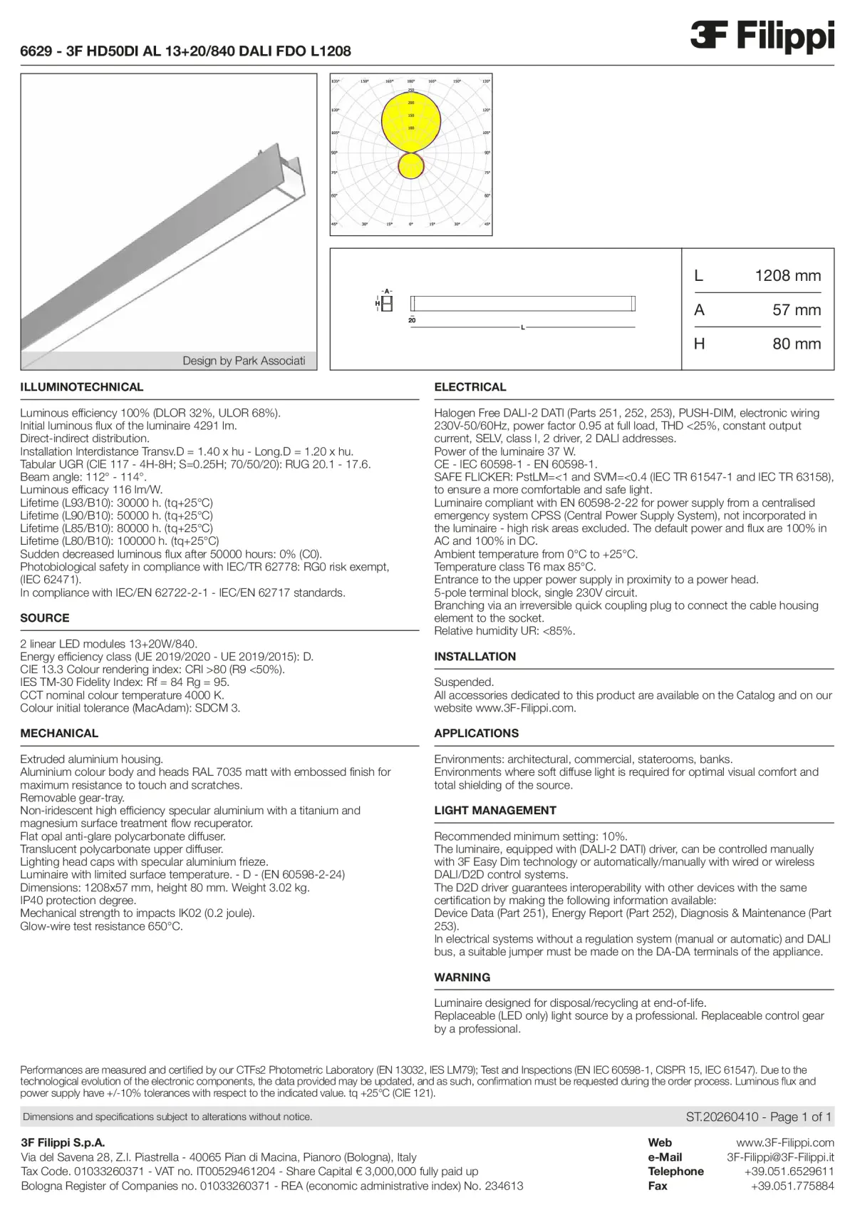 6629 - 3F HD50DI AL 13+20-840 DALI FDO L1208 - Datasheet - en