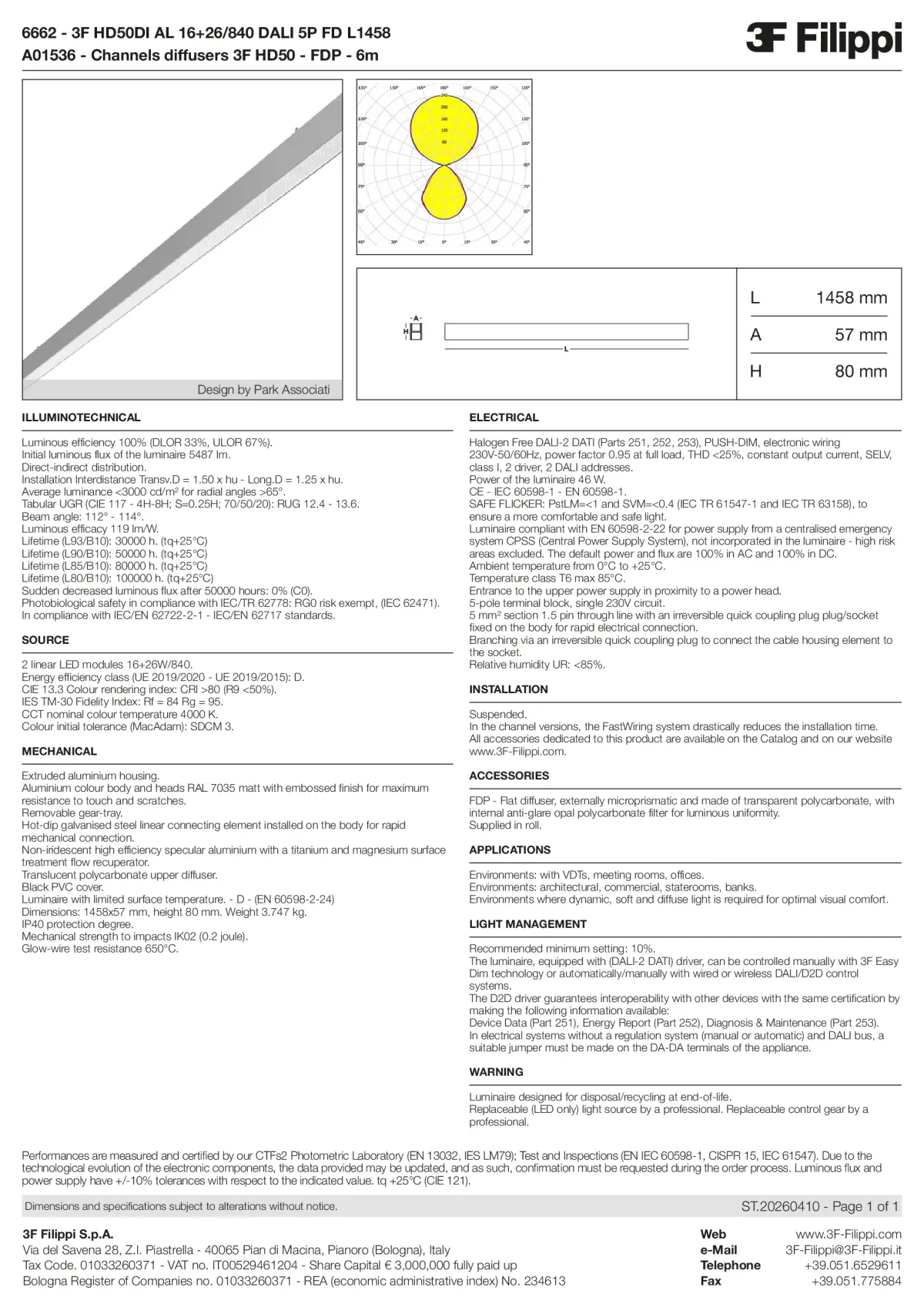6662+A01536 - 3F HD50DI AL 16+26-840 DALI 5P FD L1458 + FDP - Datasheet - en