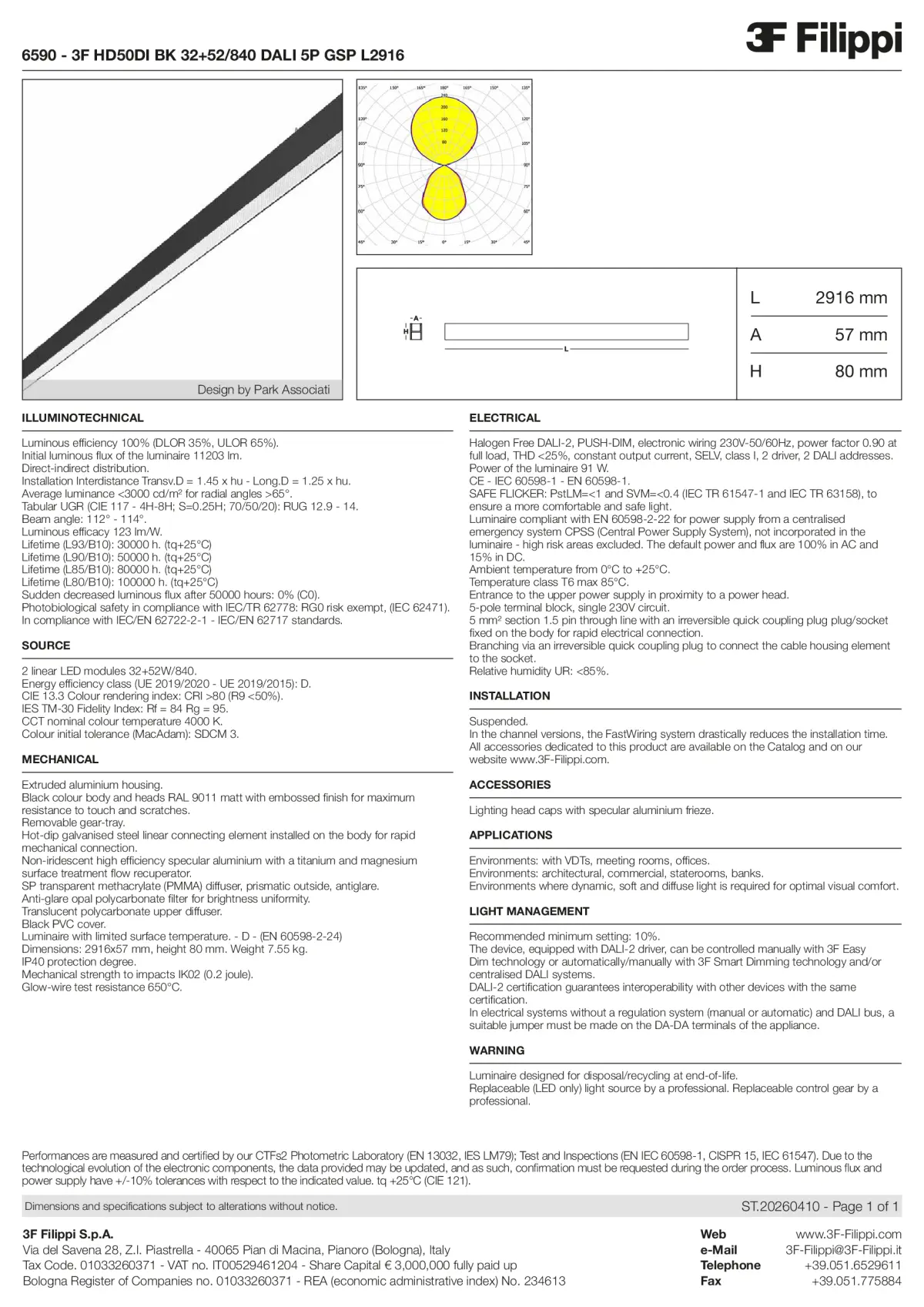 6590 - 3F HD50DI BK 32+52-840 DALI 5P GSP L2916 - Datasheet - en