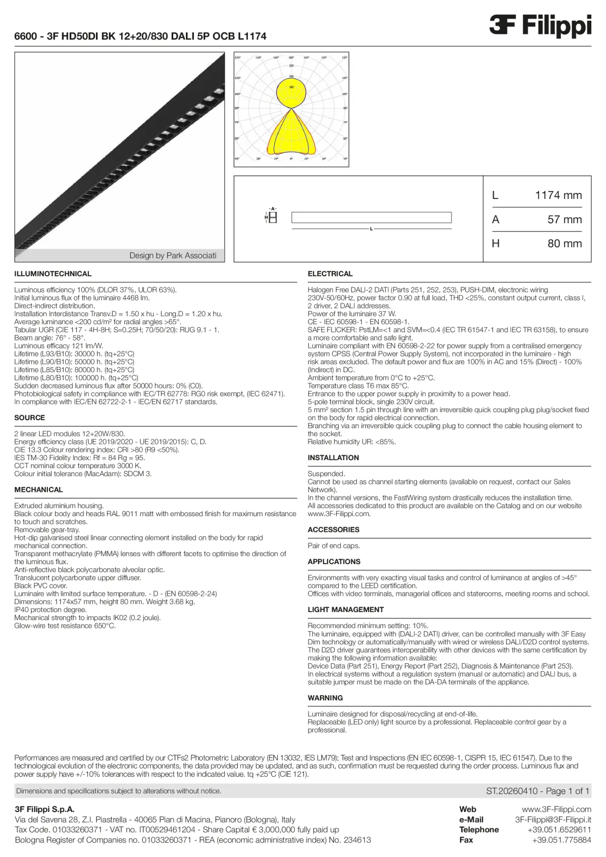 6600 - 3F HD50DI BK 12+20-830 DALI 5P OCB L1174 - Datasheet - en
