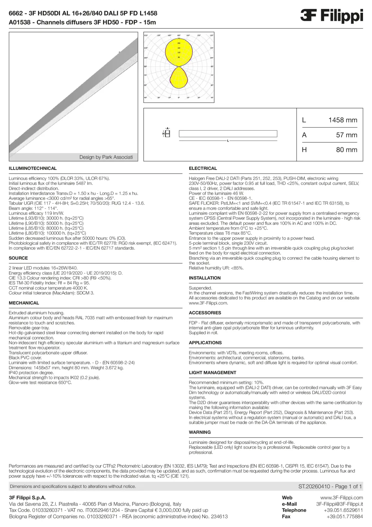 6662+A01538 - 3F HD50DI AL 16+26-840 DALI 5P FD L1458 + FDP - Datasheet - en