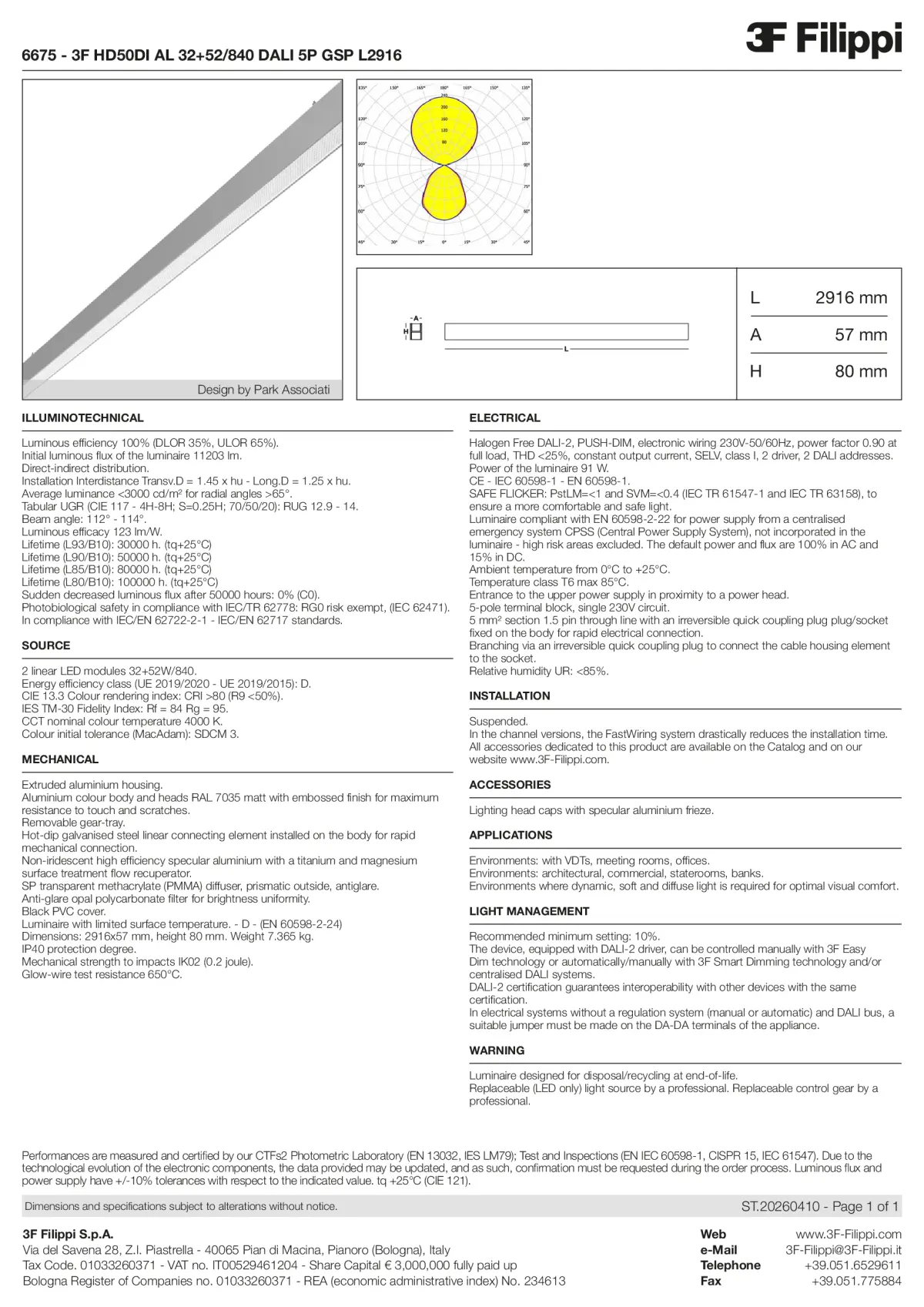 6675 - 3F HD50DI AL 32+52-840 DALI 5P GSP L2916 - Datasheet - en