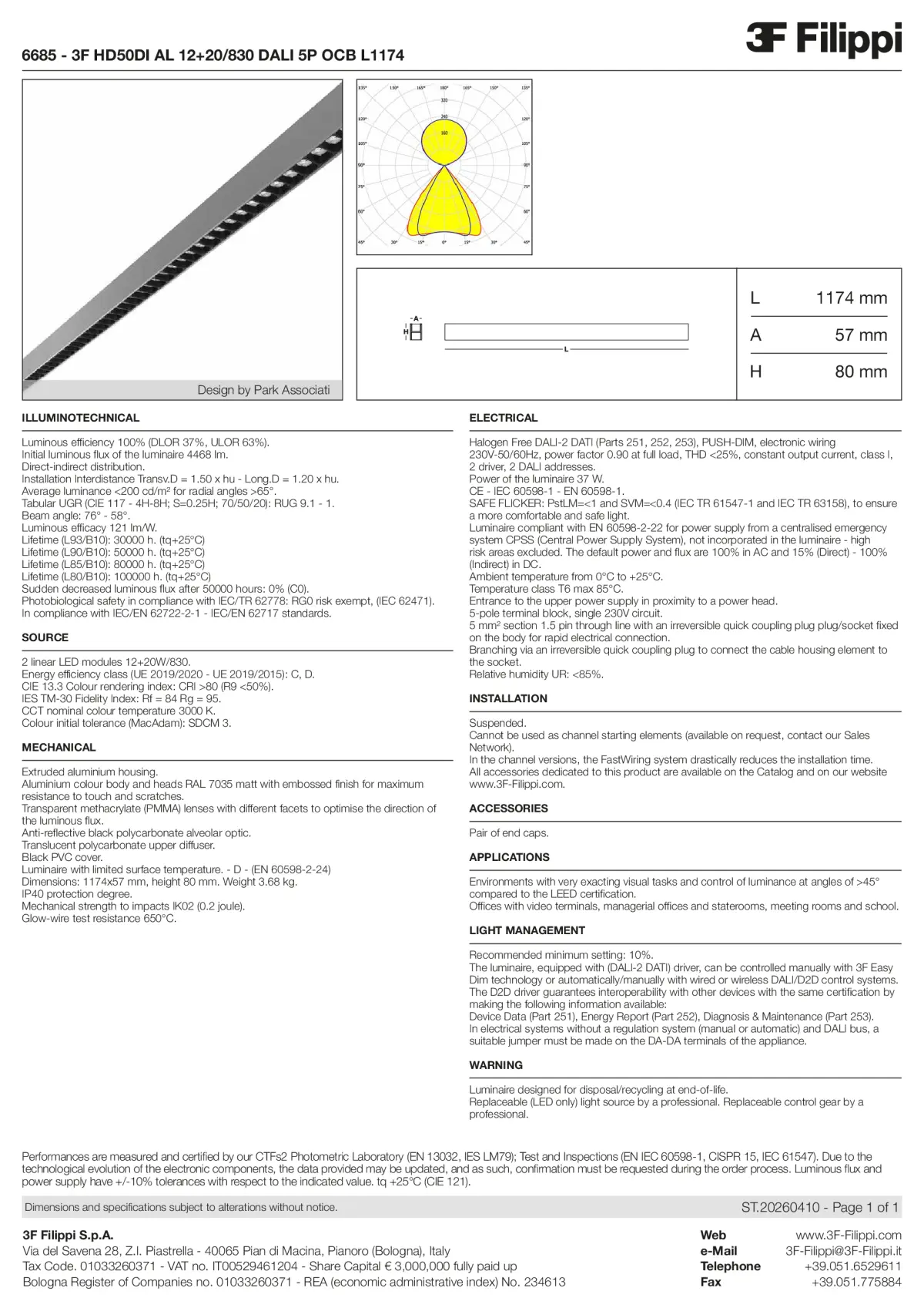 6685 - 3F HD50DI AL 12+20-830 DALI 5P OCB L1174 - Datasheet - en