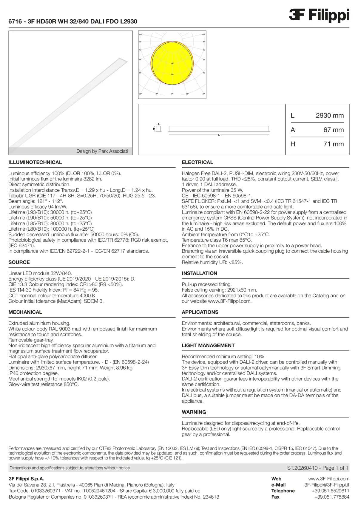 6716 - 3F HD50R WH 32-840 DALI FDO L2930 - Datasheet - en