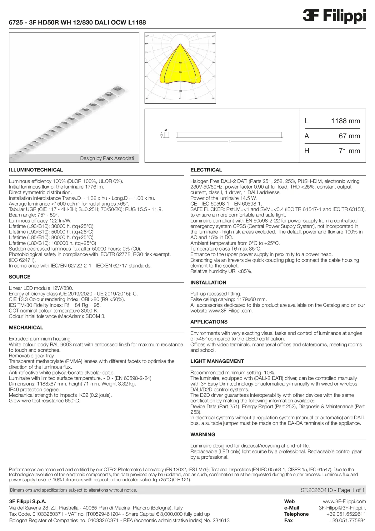 6725 - 3F HD50R WH 12-830 DALI OCW L1188 - Datasheet - en