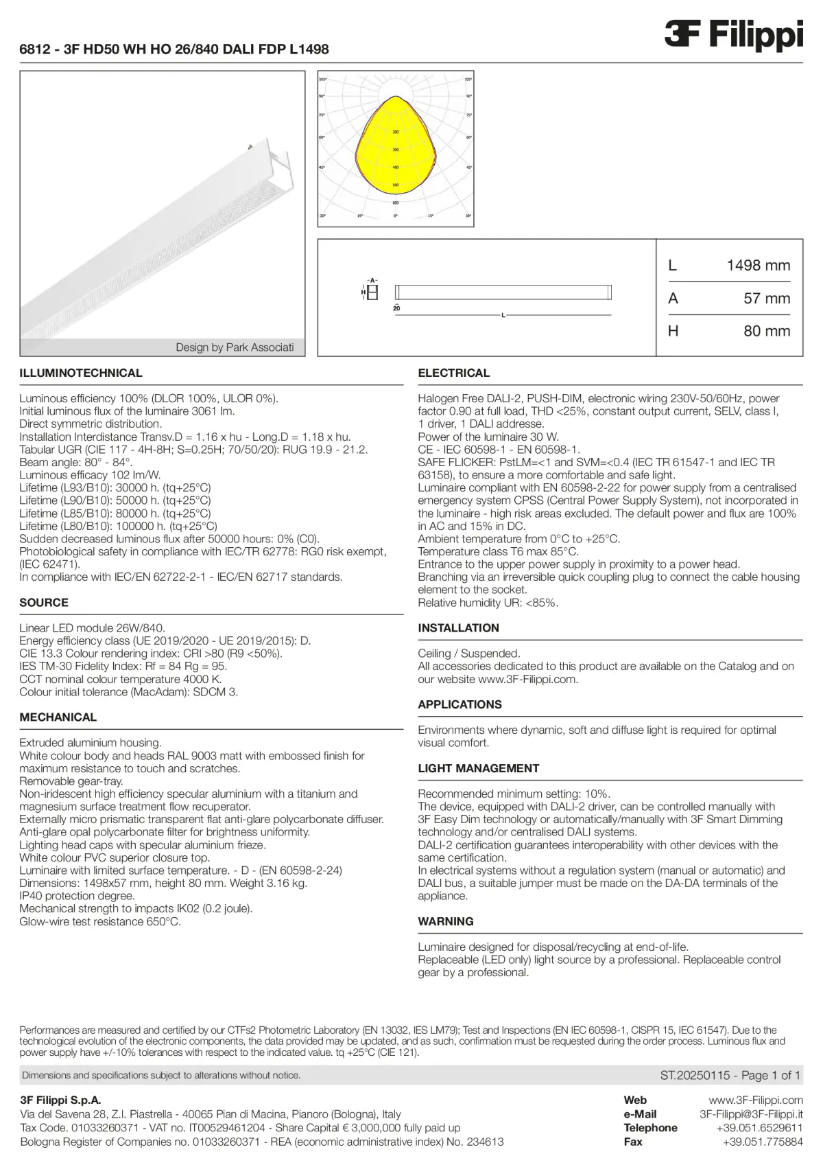 6812 - 3F HD50 WH HO 26-840 DALI FDP L1498 - Datasheet - en