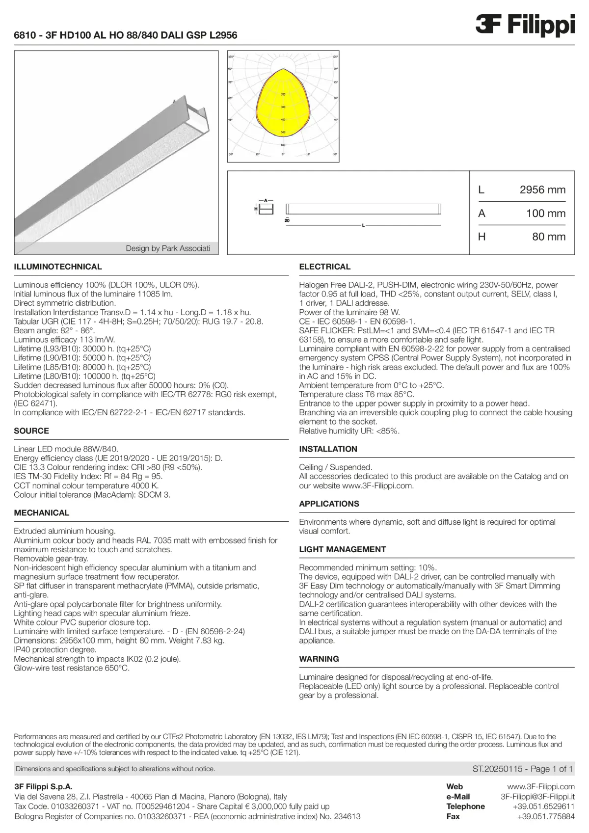 6810 - 3F HD100 AL HO 88-840 DALI GSP L2956 - Datasheet - en