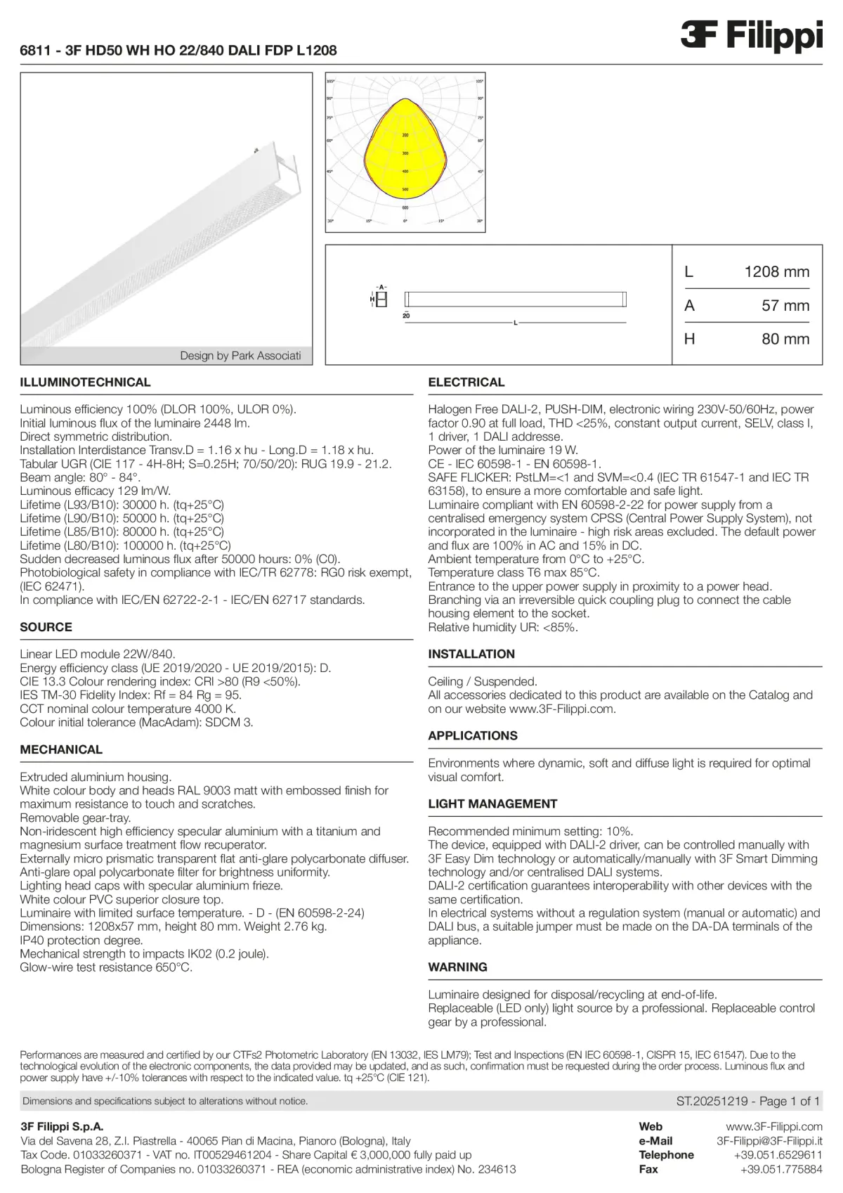 6811 - 3F HD50 WH HO 22-840 DALI FDP L1208 - Datasheet - en