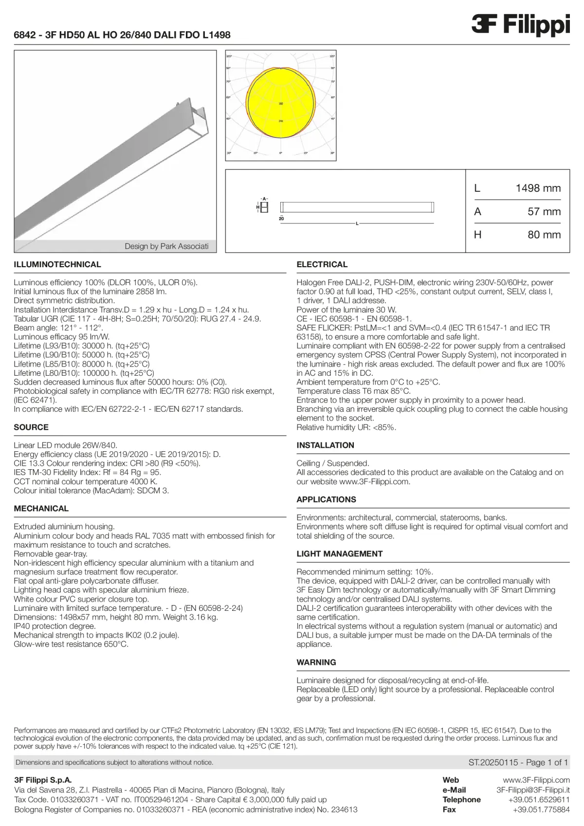 6842 - 3F HD50 AL HO 26-840 DALI FDO L1498 - Datasheet - en