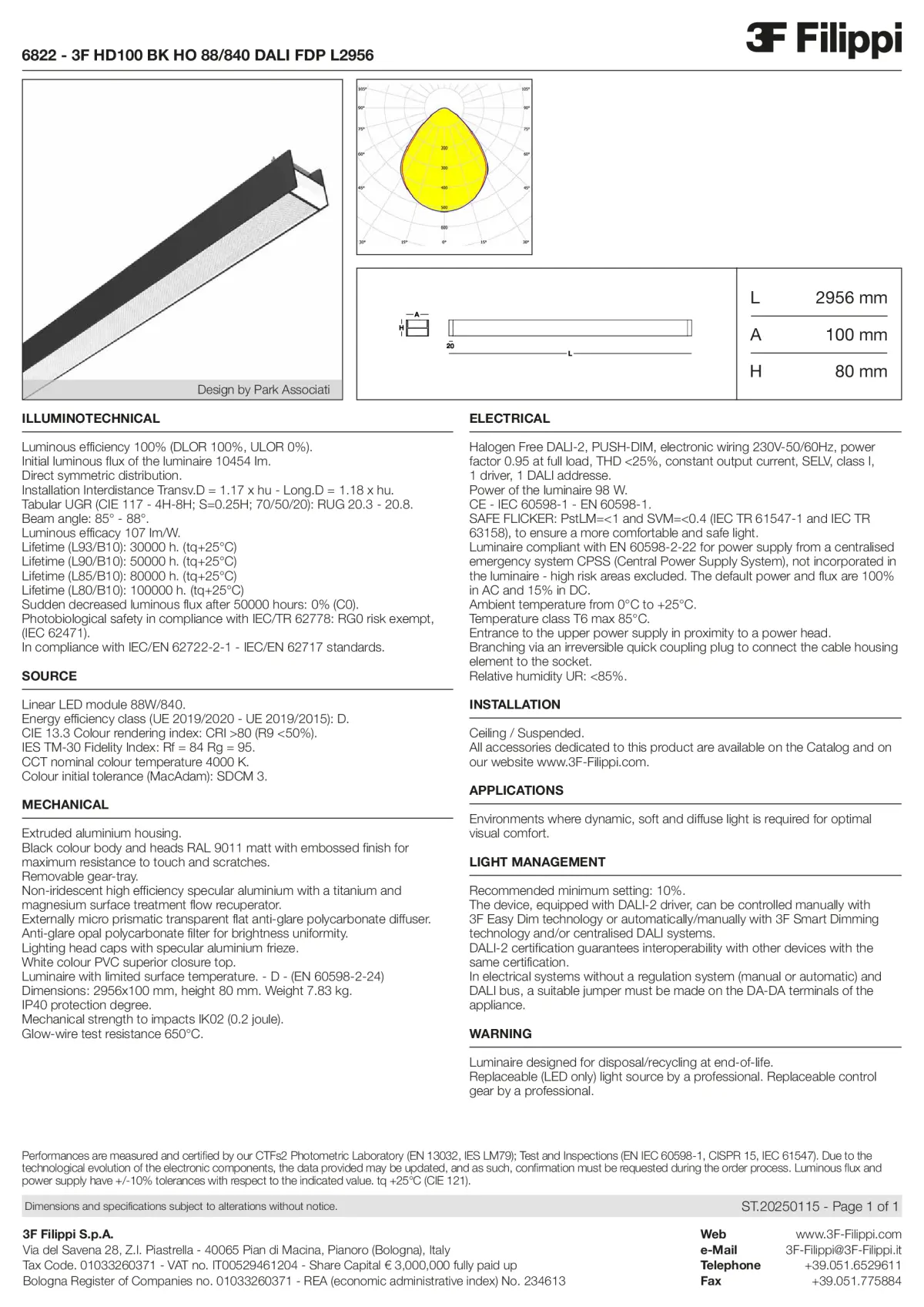6822 - 3F HD100 BK HO 88-840 DALI FDP L2956 - Datasheet - en