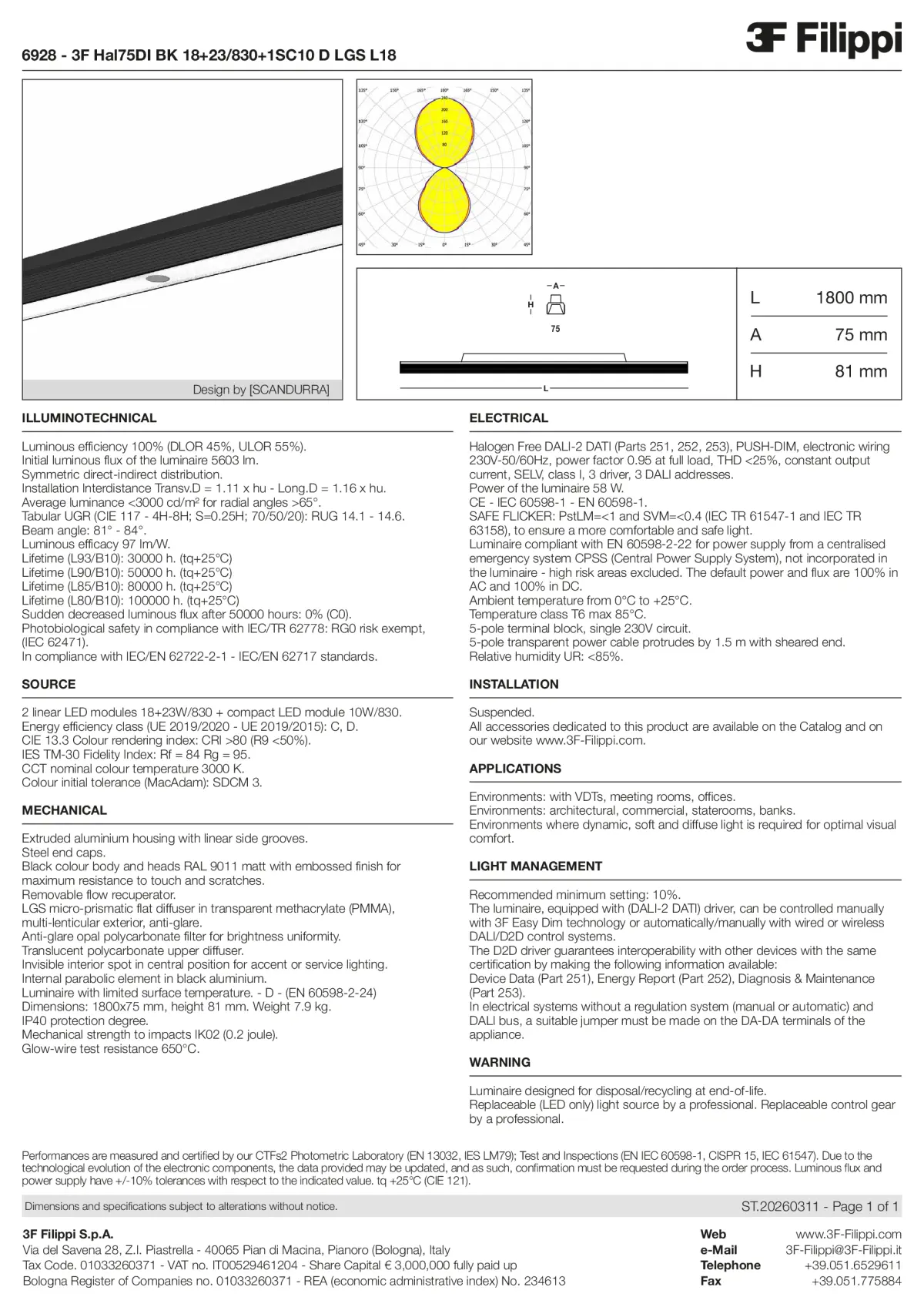 6928 - 3F Hal75DI BK 18+23-830+1SC10 D LGS L18 - Datasheet - en