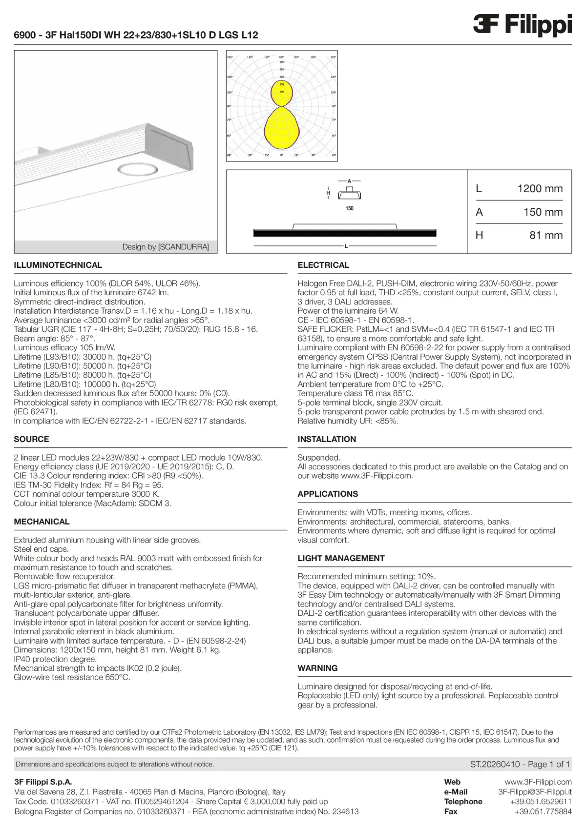 6900 - 3F Hal150DI WH 22+23-830+1SL10 D LGS L12 - Datasheet - en