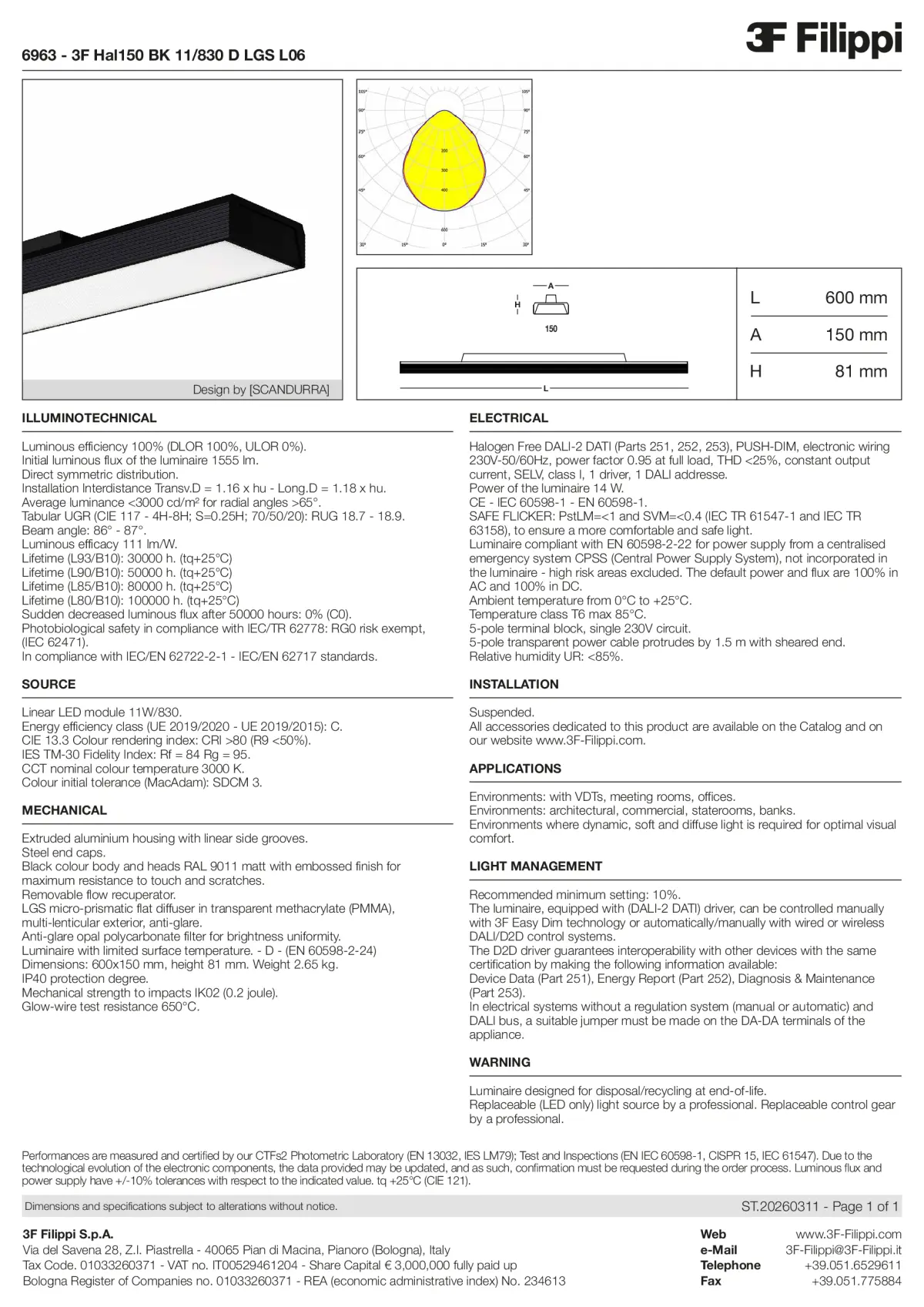 6963 - 3F Hal150 BK 11-830 D LGS L06 - Datasheet - en