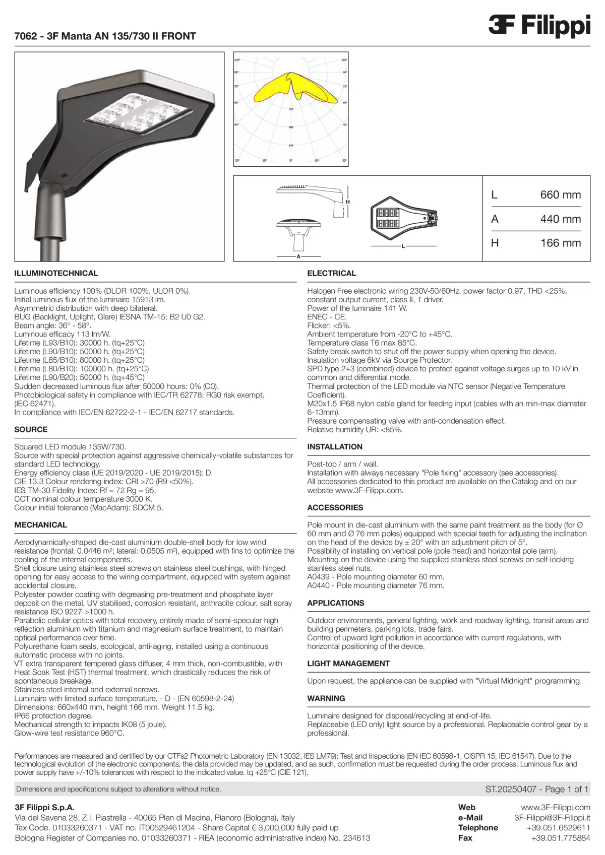 7062 - 3F Manta AN 135-730 II FRONT - Datasheet - en