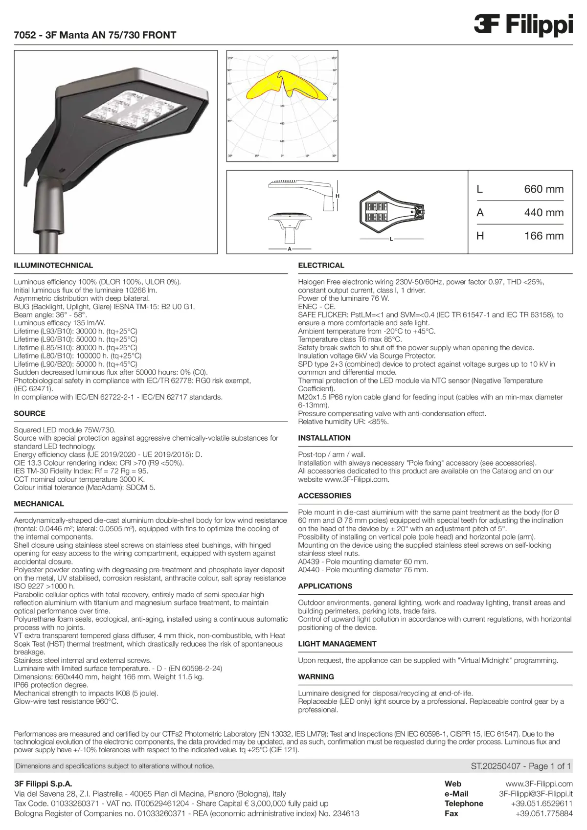 7052 - 3F Manta AN 75-730 FRONT - Datasheet - en