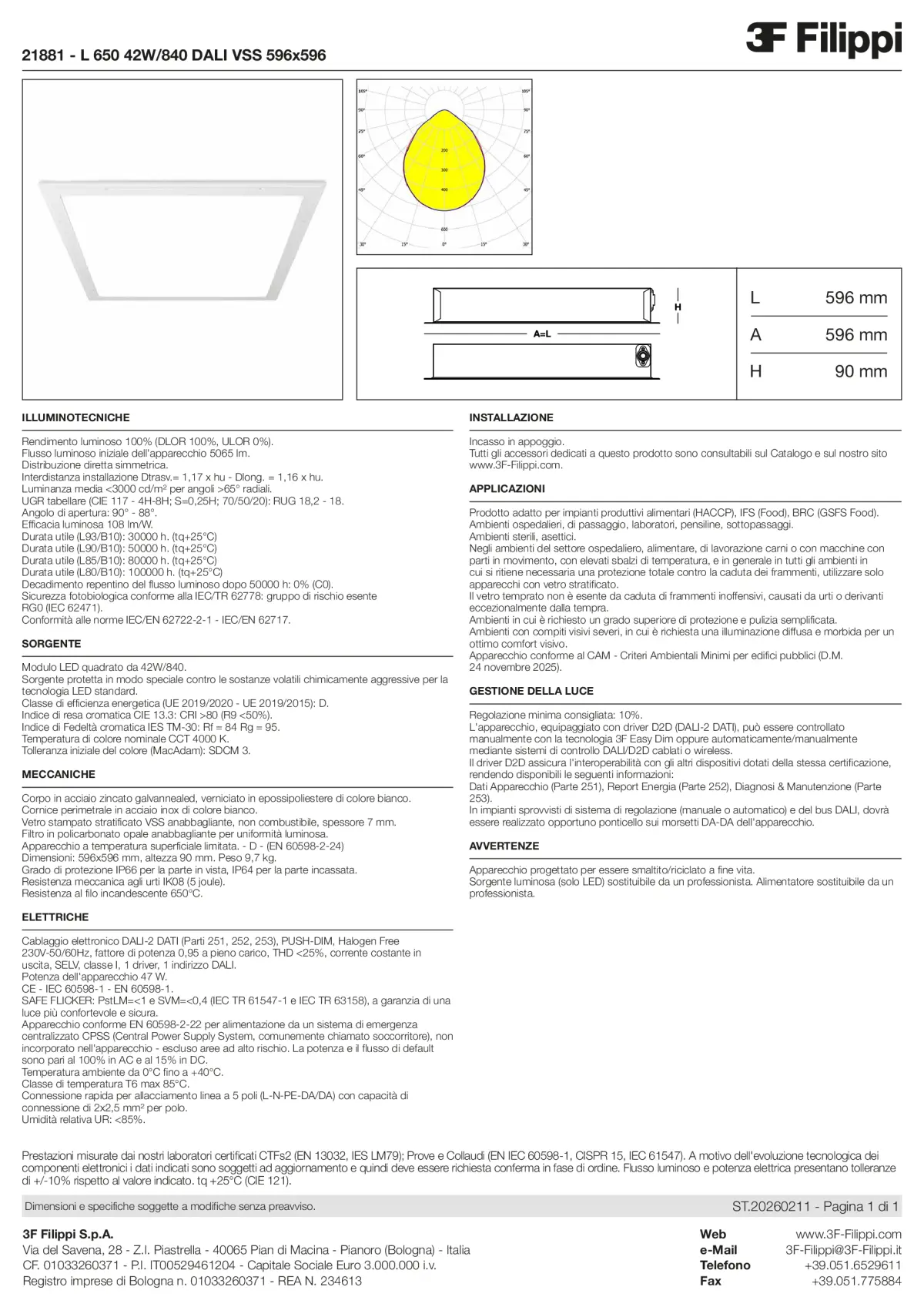 21881 - L 650 42W-840 DALI VSS 596x596 - Datasheet - it