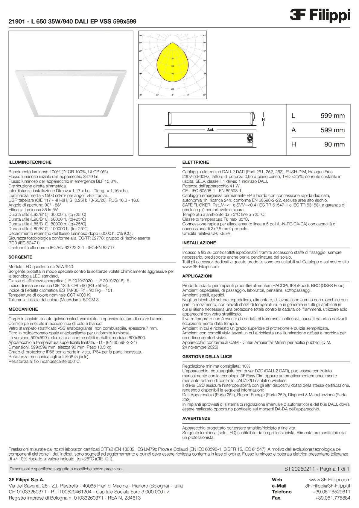21901 - L 650 35W-940 DALI EP VSS 599x599 - Datasheet - it