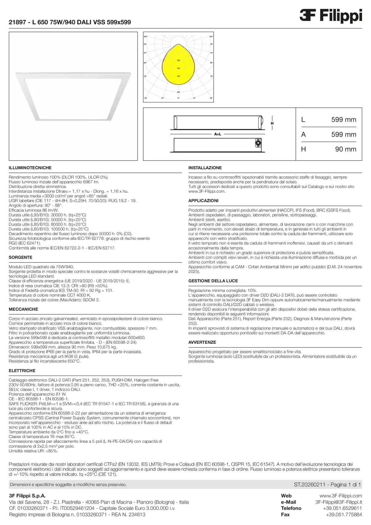 21897 - L 650 75W-940 DALI VSS 599x599 - Datasheet - it