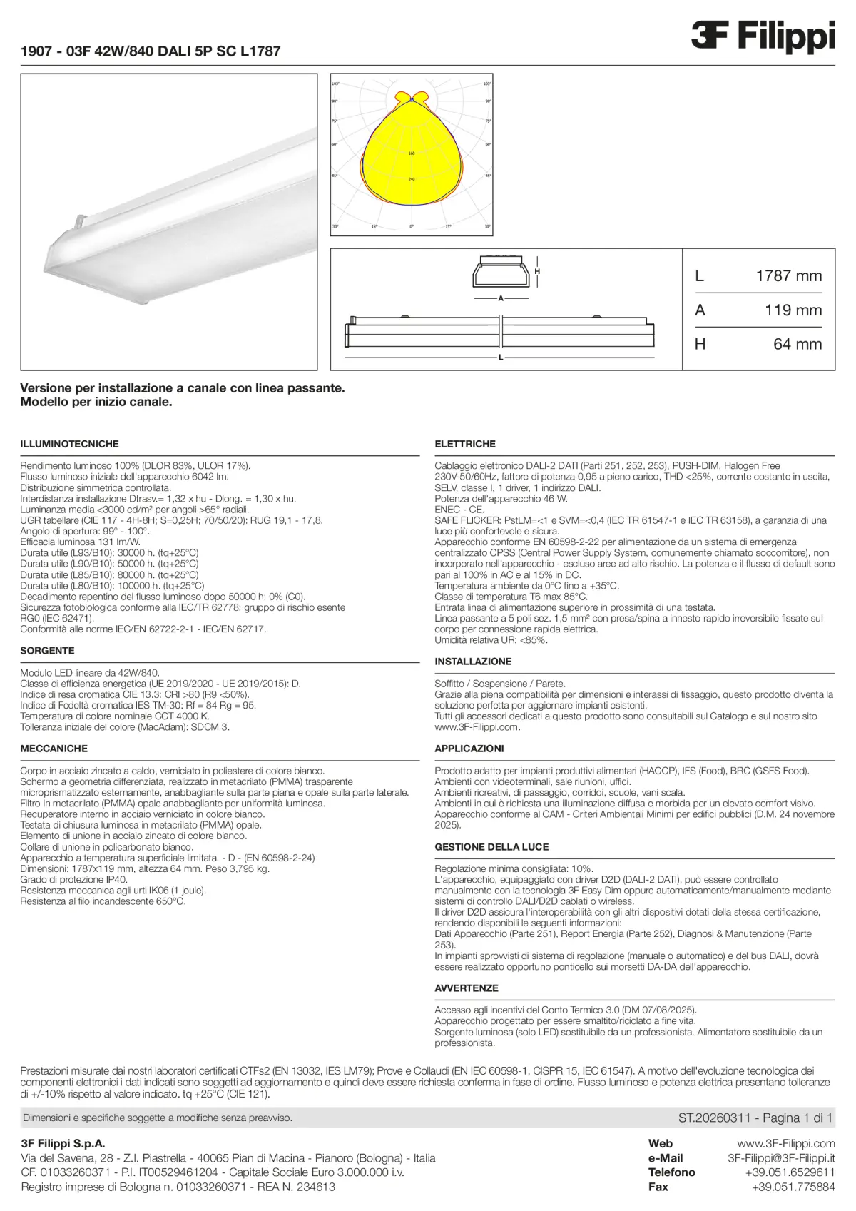 1907 - 03F 42W-840 DALI 5P SC L1787 - Datasheet - it