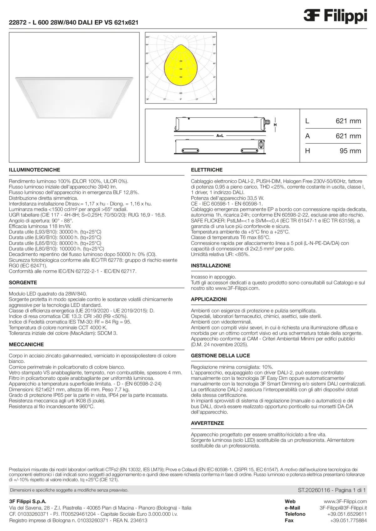 22872 - L 600 28W-840 DALI EP VS 621x621 - Datasheet - it