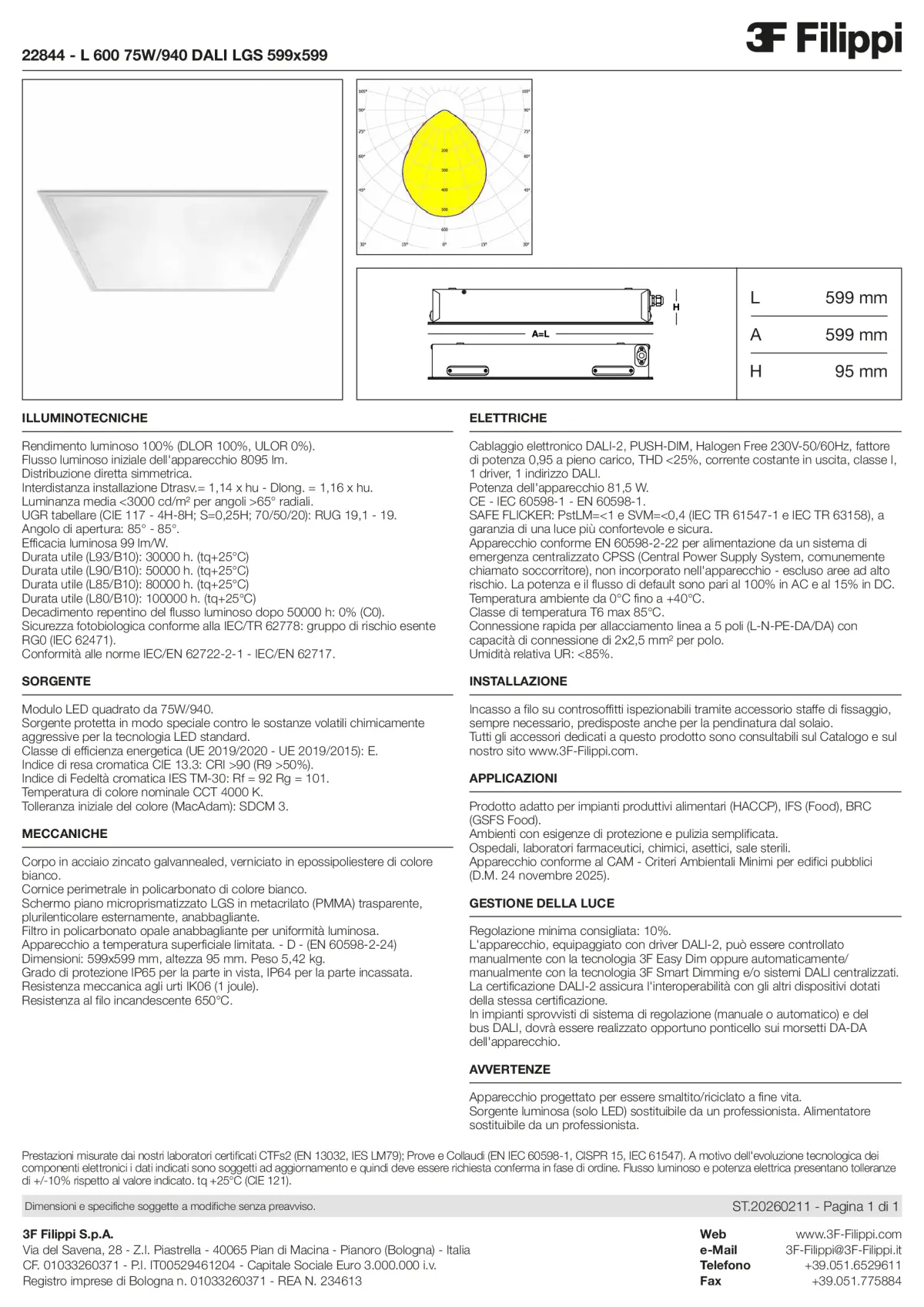 22844 - L 600 75W-940 DALI LGS 599x599 - Datasheet - it