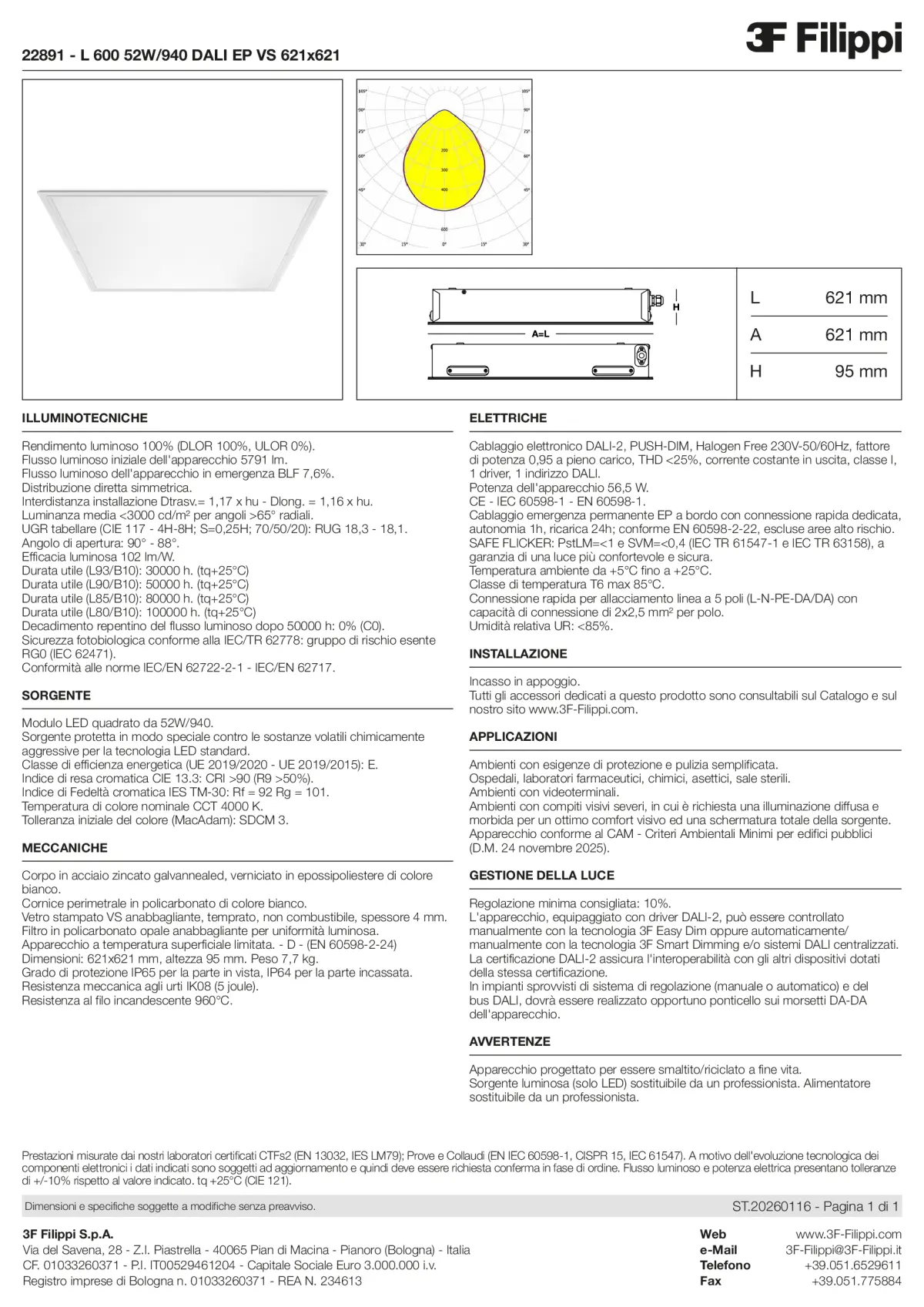 22891 - L 600 52W-940 DALI EP VS 621x621 - Datasheet - it
