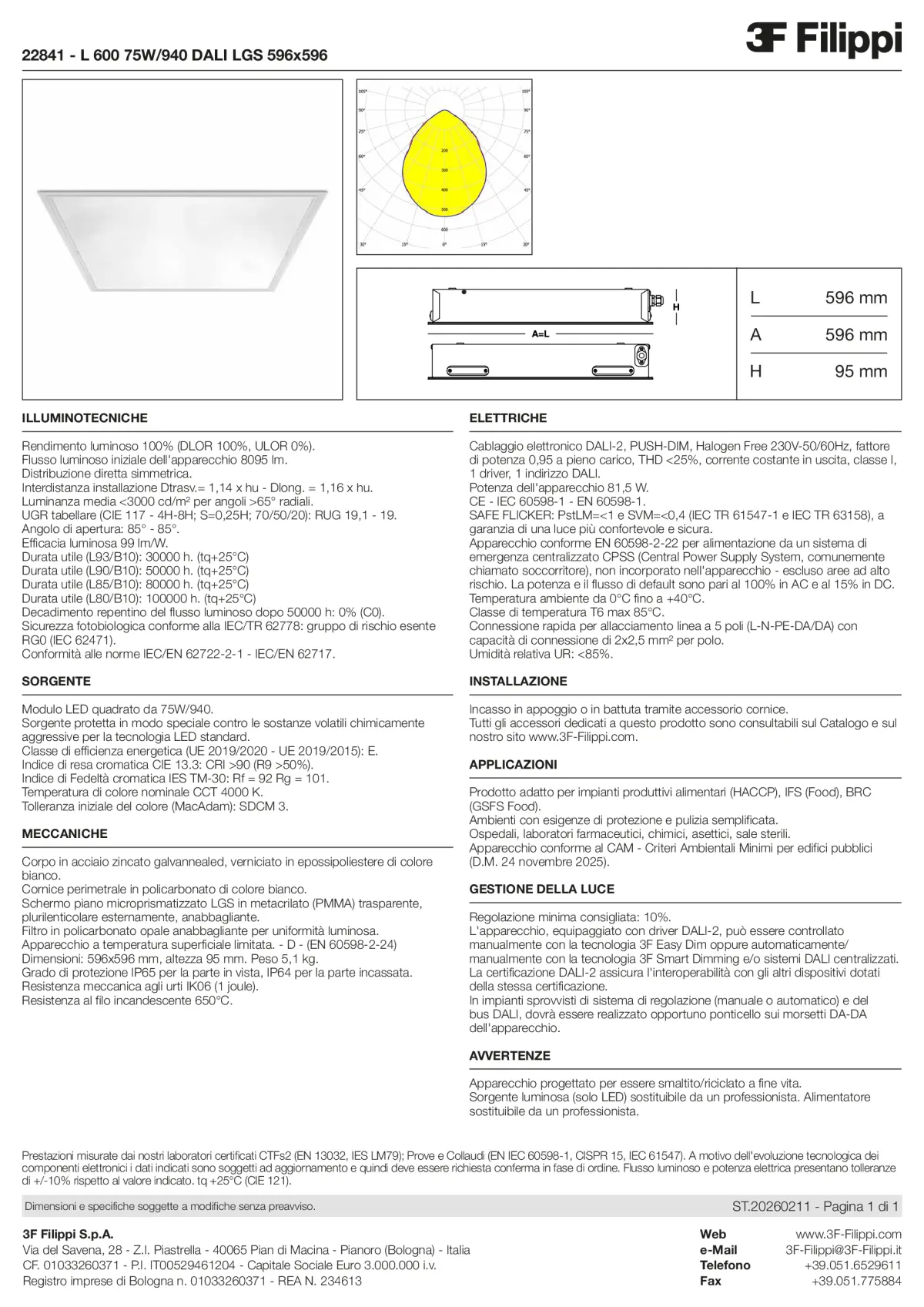 22841 - L 600 75W-940 DALI LGS 596x596 - Datasheet - it