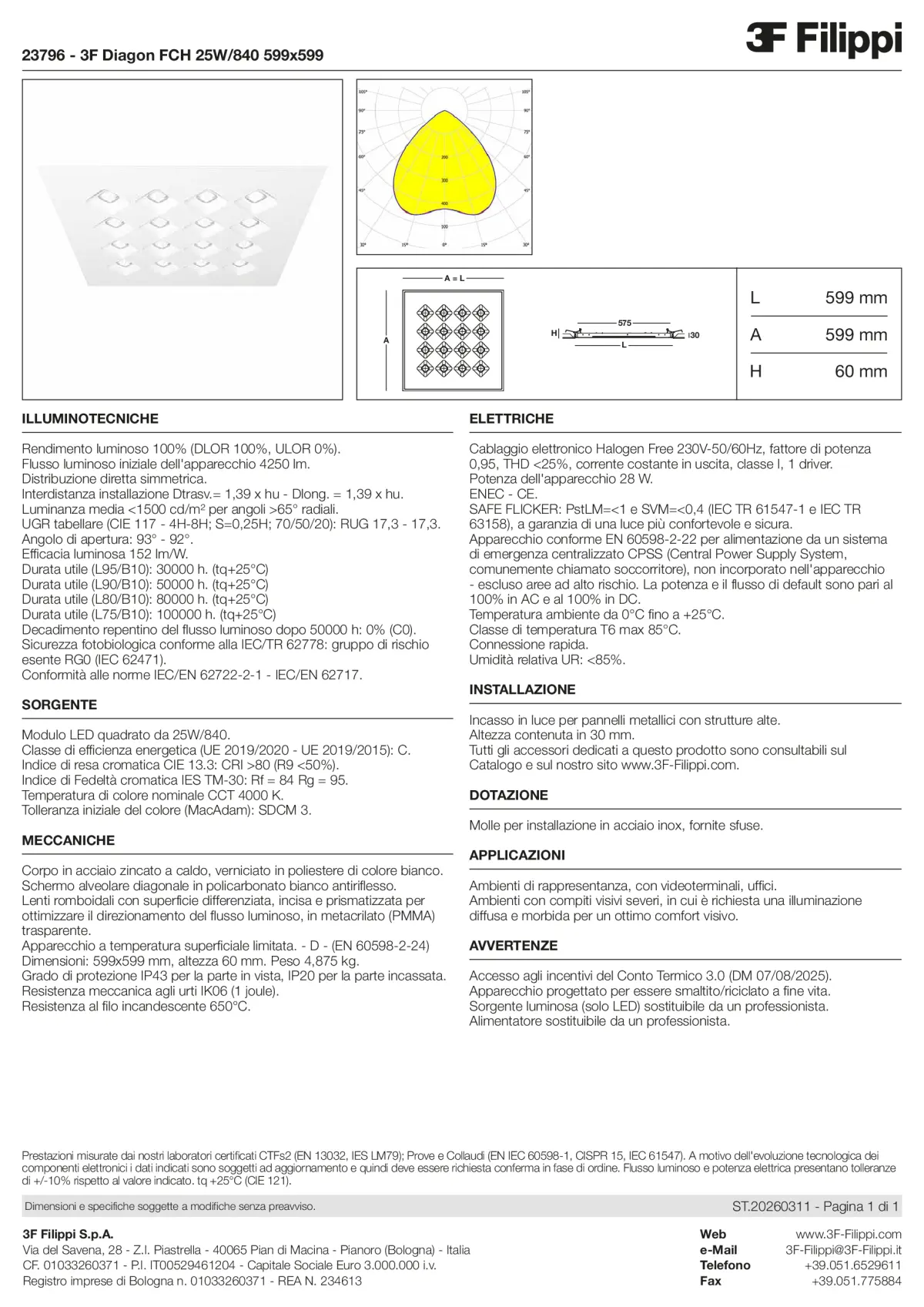 23796 - 3F Diagon FCH 25W-840 599x599 - Datasheet - it