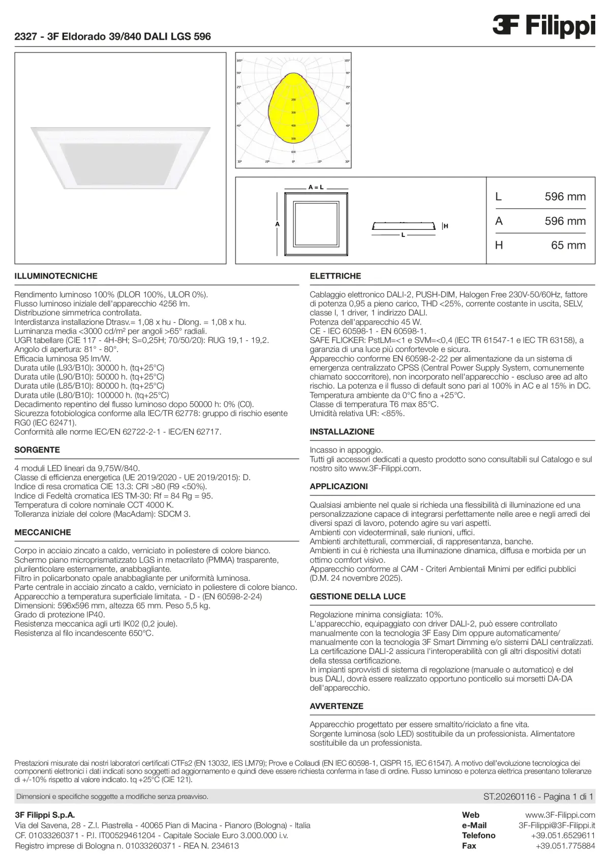 2327 - 3F Eldorado 39-840 DALI LGS 596 - Datasheet - it