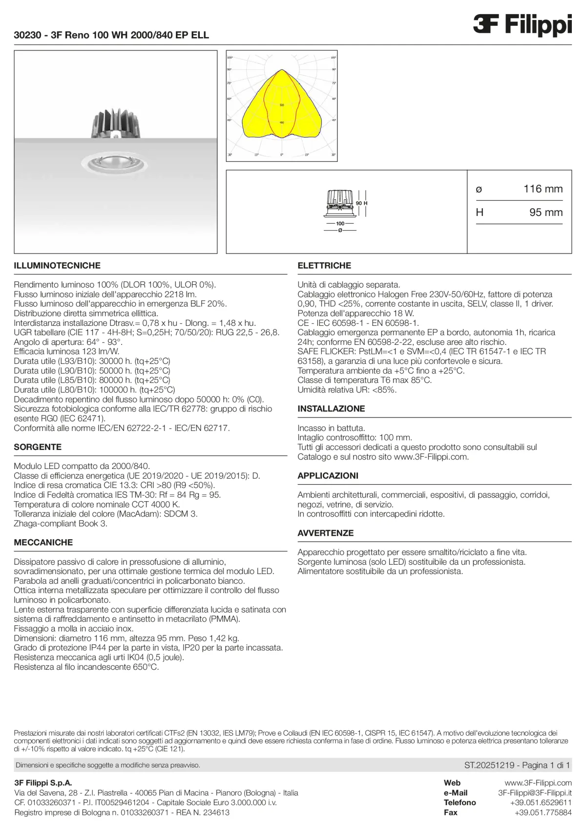 30230 - 3F Reno 100 WH 2000-840 EP ELL - Datasheet - it
