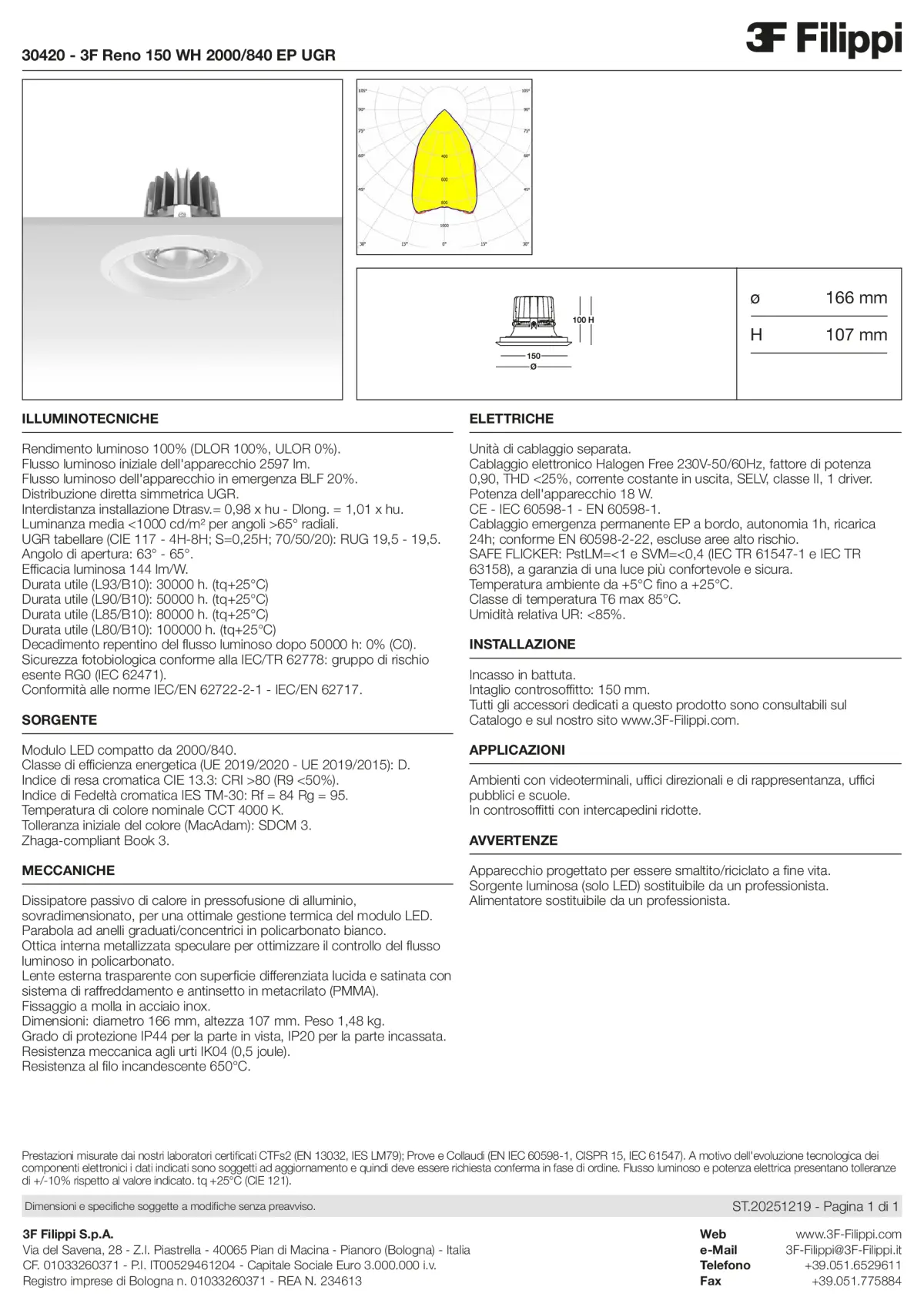 30420 - 3F Reno 150 WH 2000-840 EP UGR - Datasheet - it
