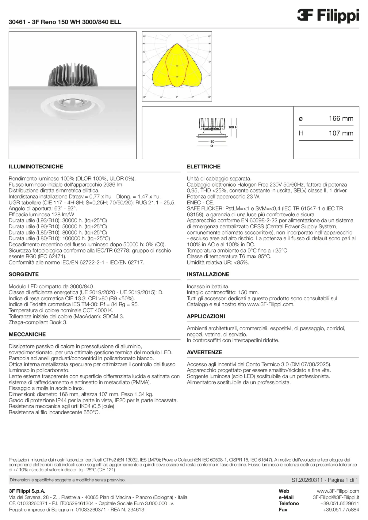 30461 - 3F Reno 150 WH 3000-840 ELL - Datasheet - it