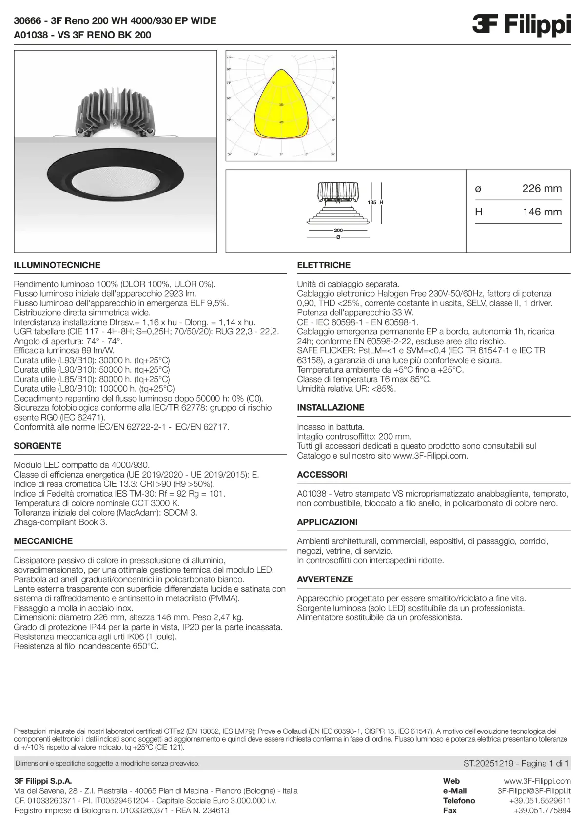 30666+A01038 - 3F Reno 200 WH 4000-930 EP WIDE + VS BK - Datasheet - it