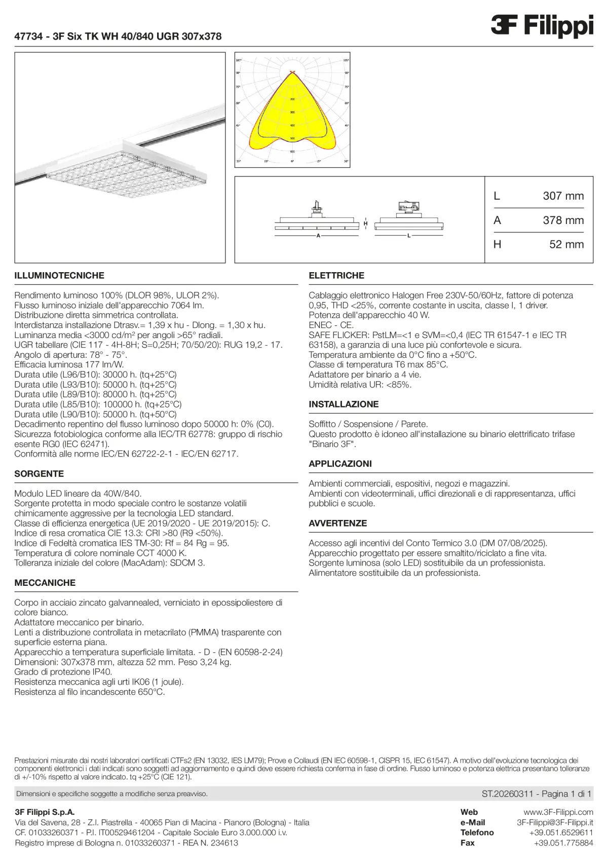 47734 - 3F Six TK WH 40-840 UGR 307x378 - Datasheet - it
