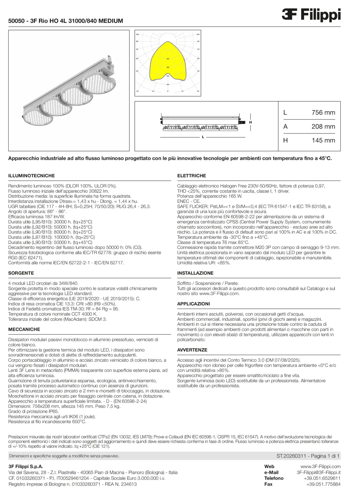50050 - 3F Rio HO 4L 31000-840 MEDIUM - Datasheet - it