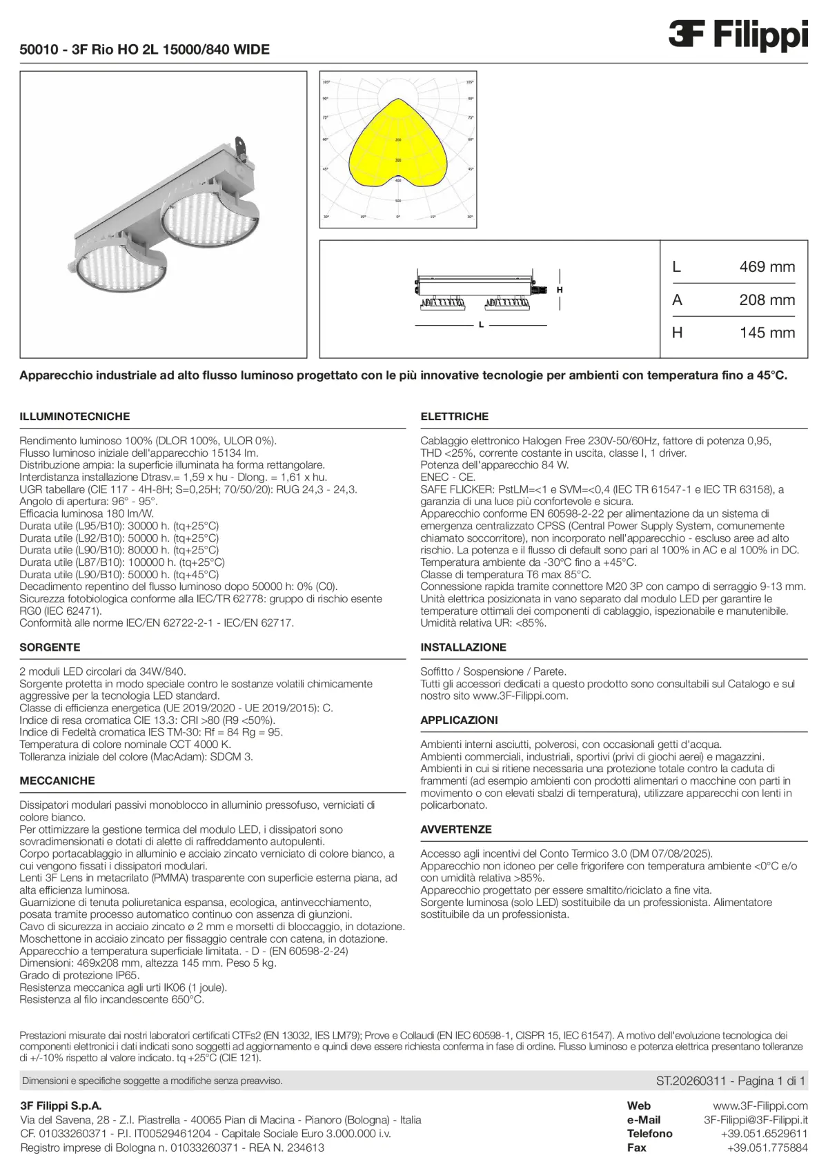 50010 - 3F Rio HO 2L 15000-840 WIDE - Datasheet - it