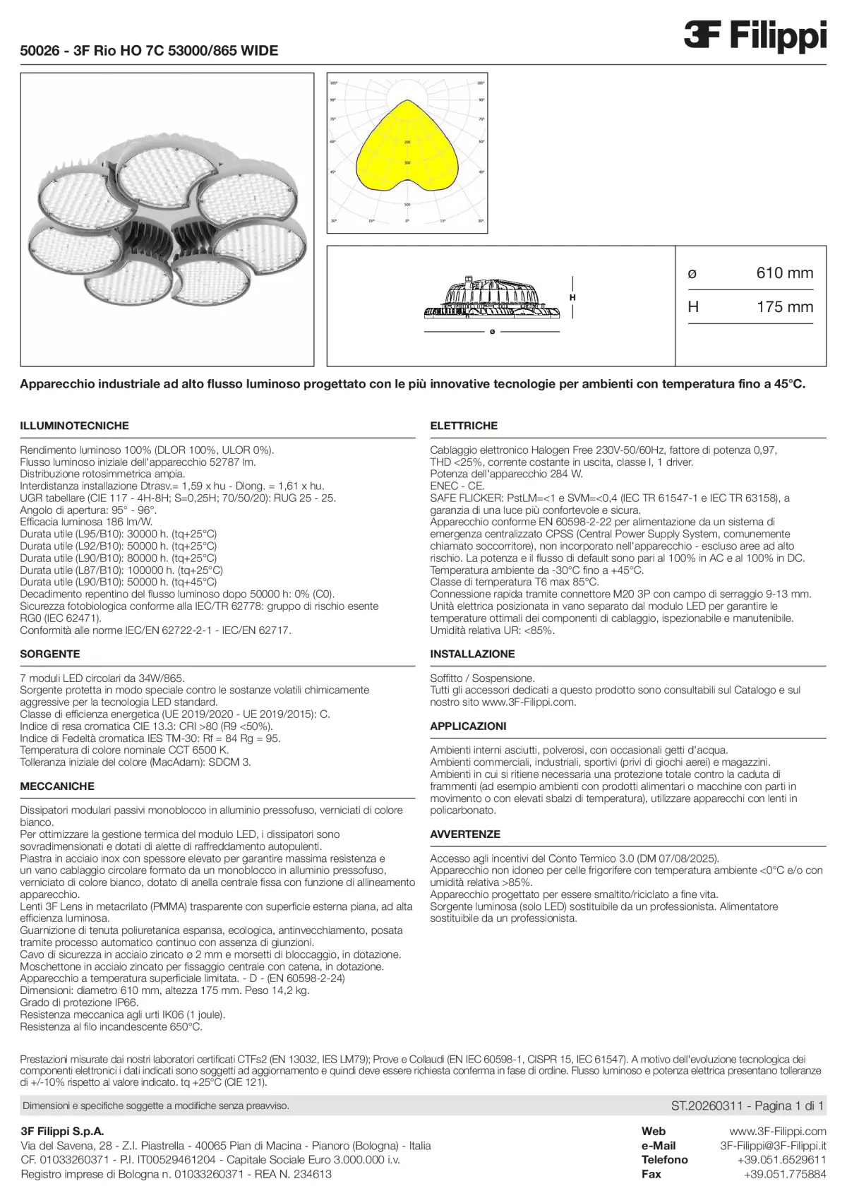 50026 - 3F Rio HO 7C 53000-865 WIDE - Datasheet - it