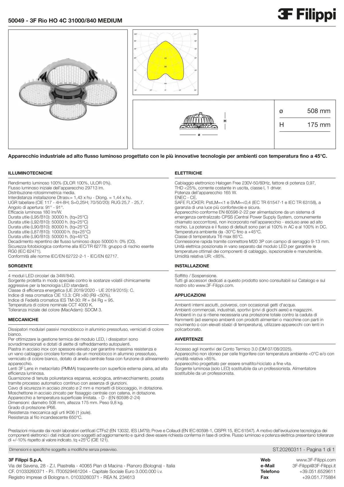 50049 - 3F Rio HO 4C 31000-840 MEDIUM - Datasheet - it