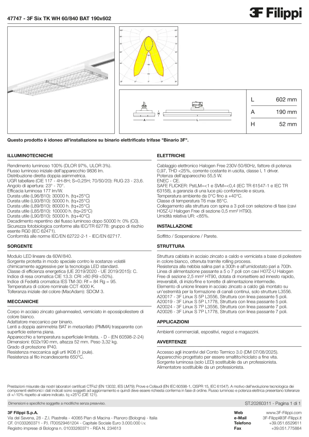 47747 - 3F Six TK WH 60-840 BAT 190x602 - Datasheet - it