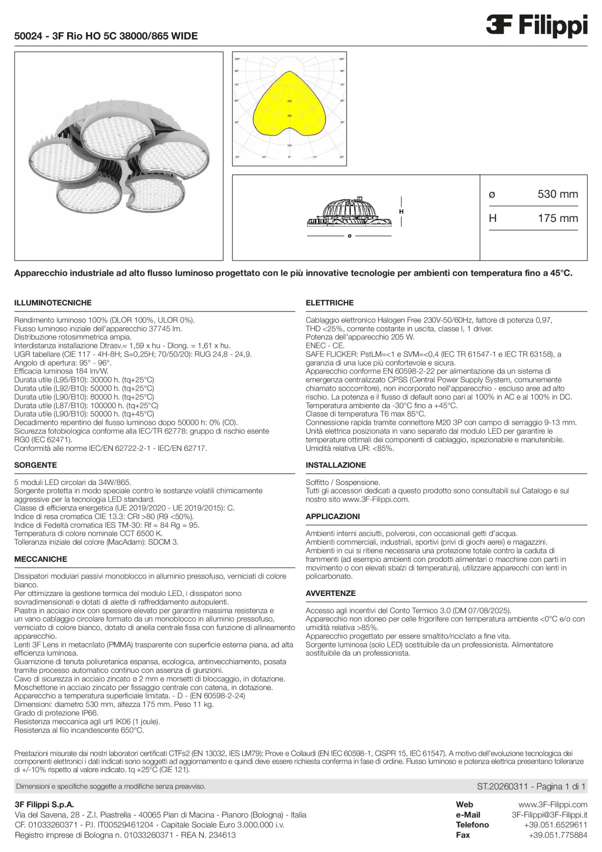 50024 - 3F Rio HO 5C 38000-865 WIDE - Datasheet - it