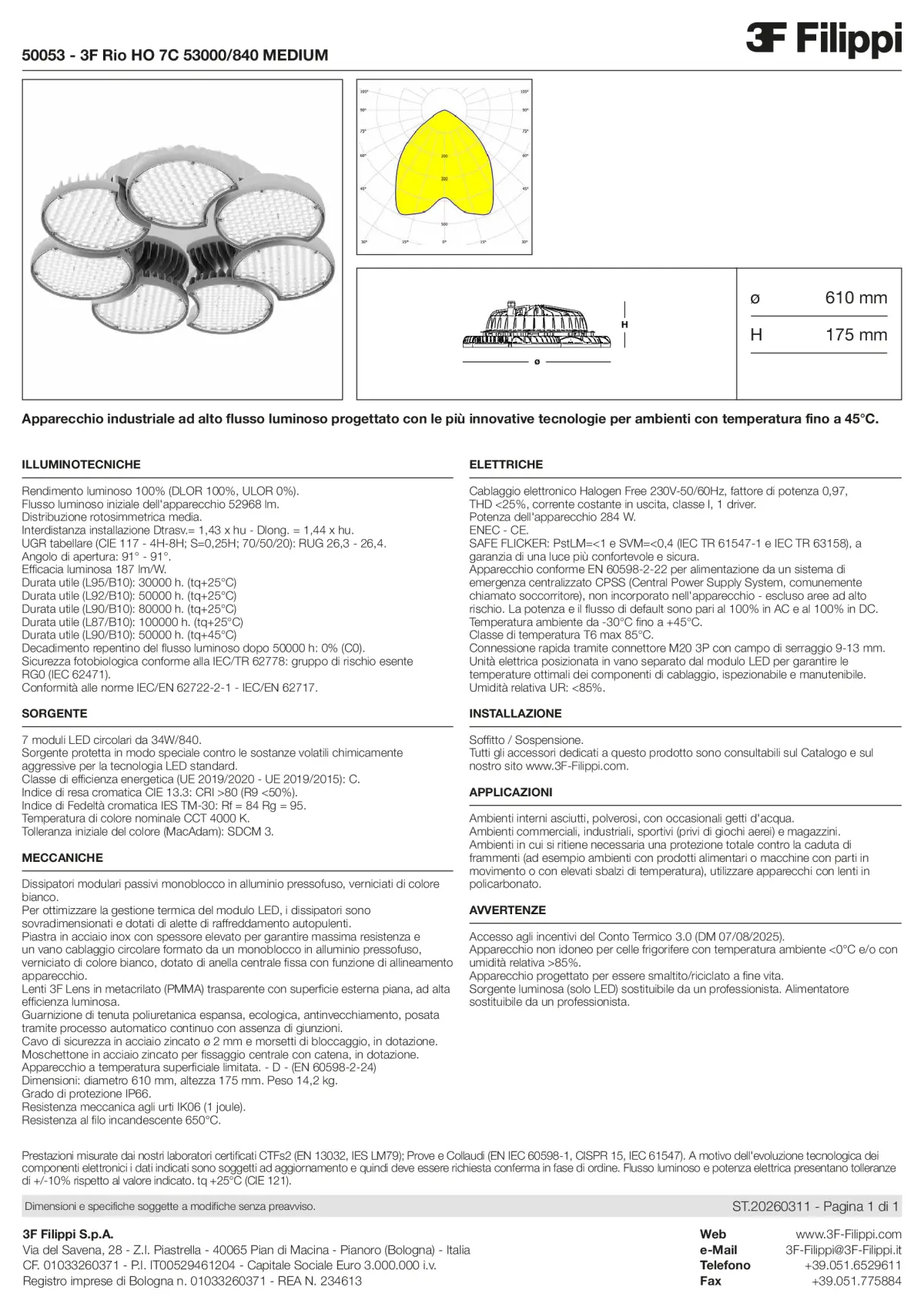 50053 - 3F Rio HO 7C 53000-840 MEDIUM - Datasheet - it