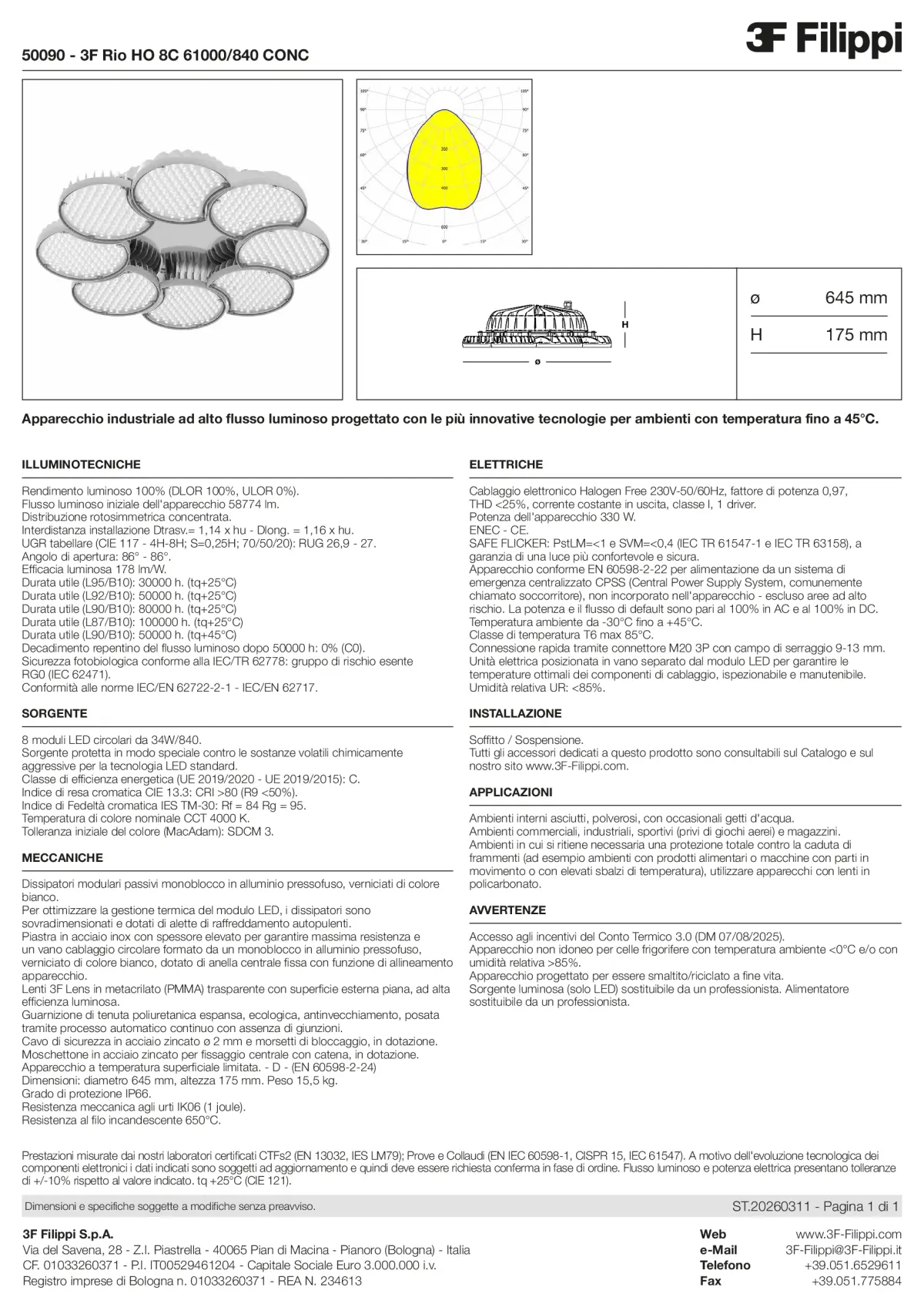 50090 - 3F Rio HO 8C 61000-840 CONC - Datasheet - it