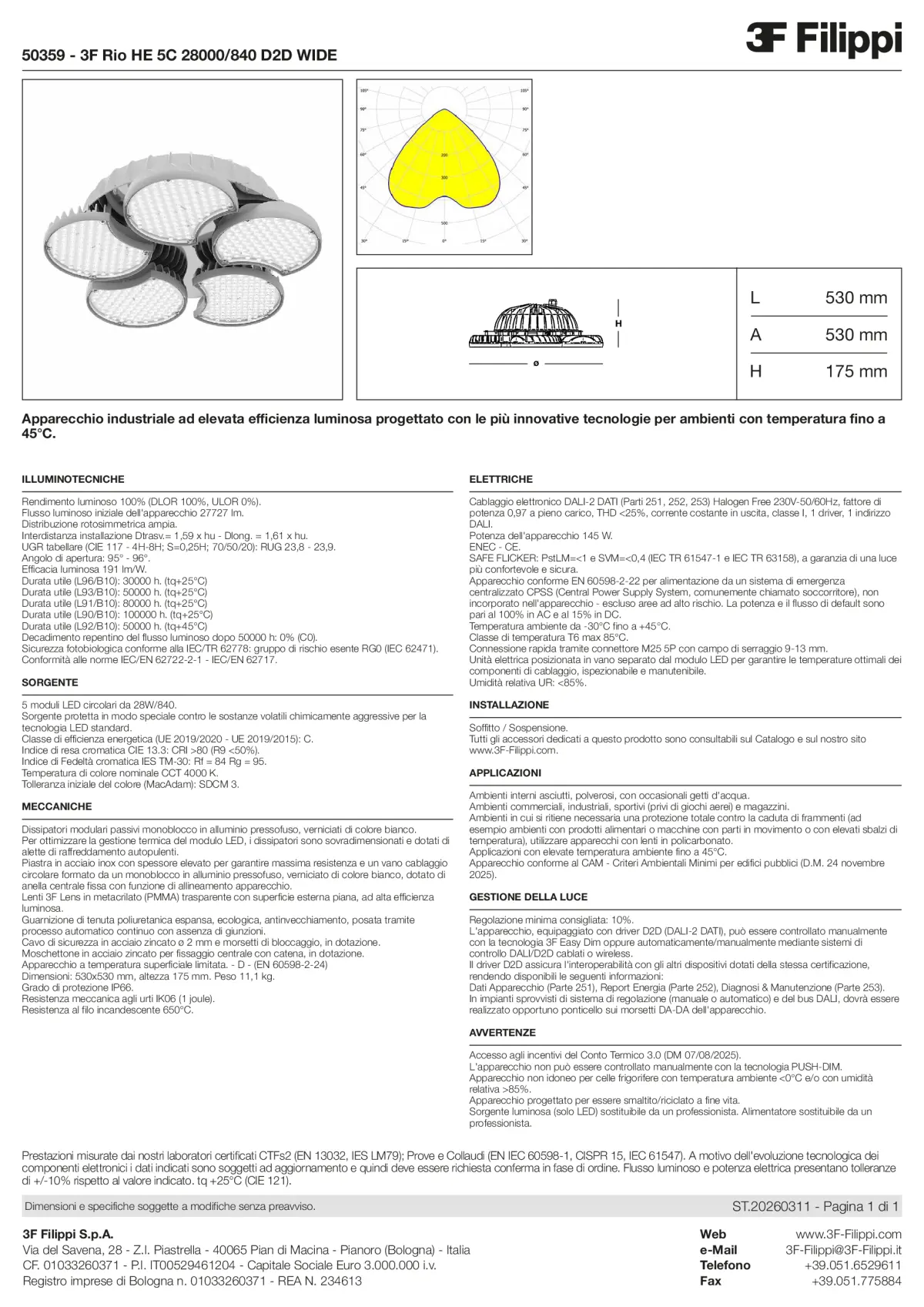 50359 - 3F Rio HE 5C 28000-840 D2D WIDE - Datasheet - it